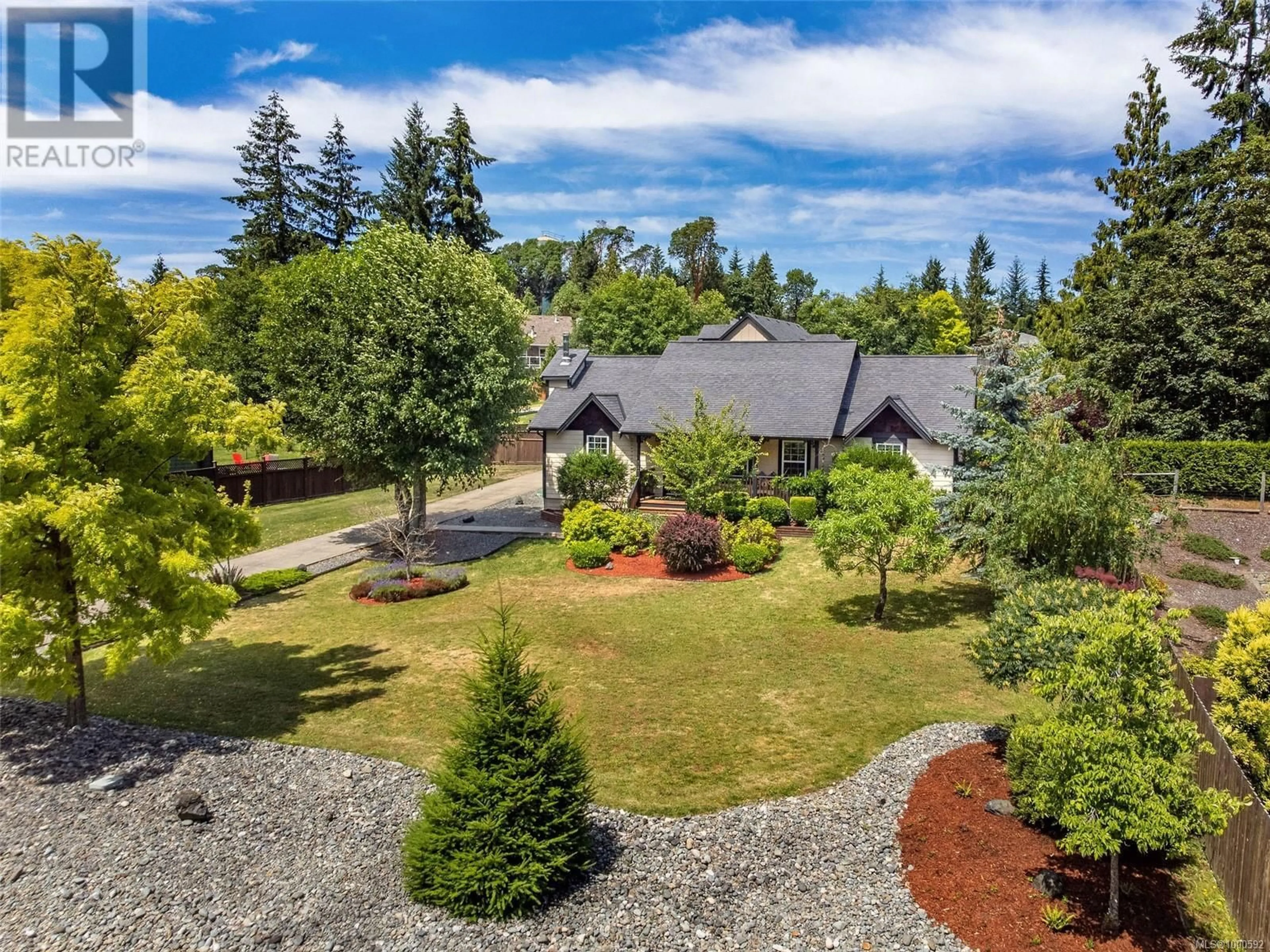 A pic from outside/outdoor area/front of a property/back of a property/a pic from drone, unknown for 1671 ELFORD ROAD, Shawnigan Lake British Columbia V0R2W2