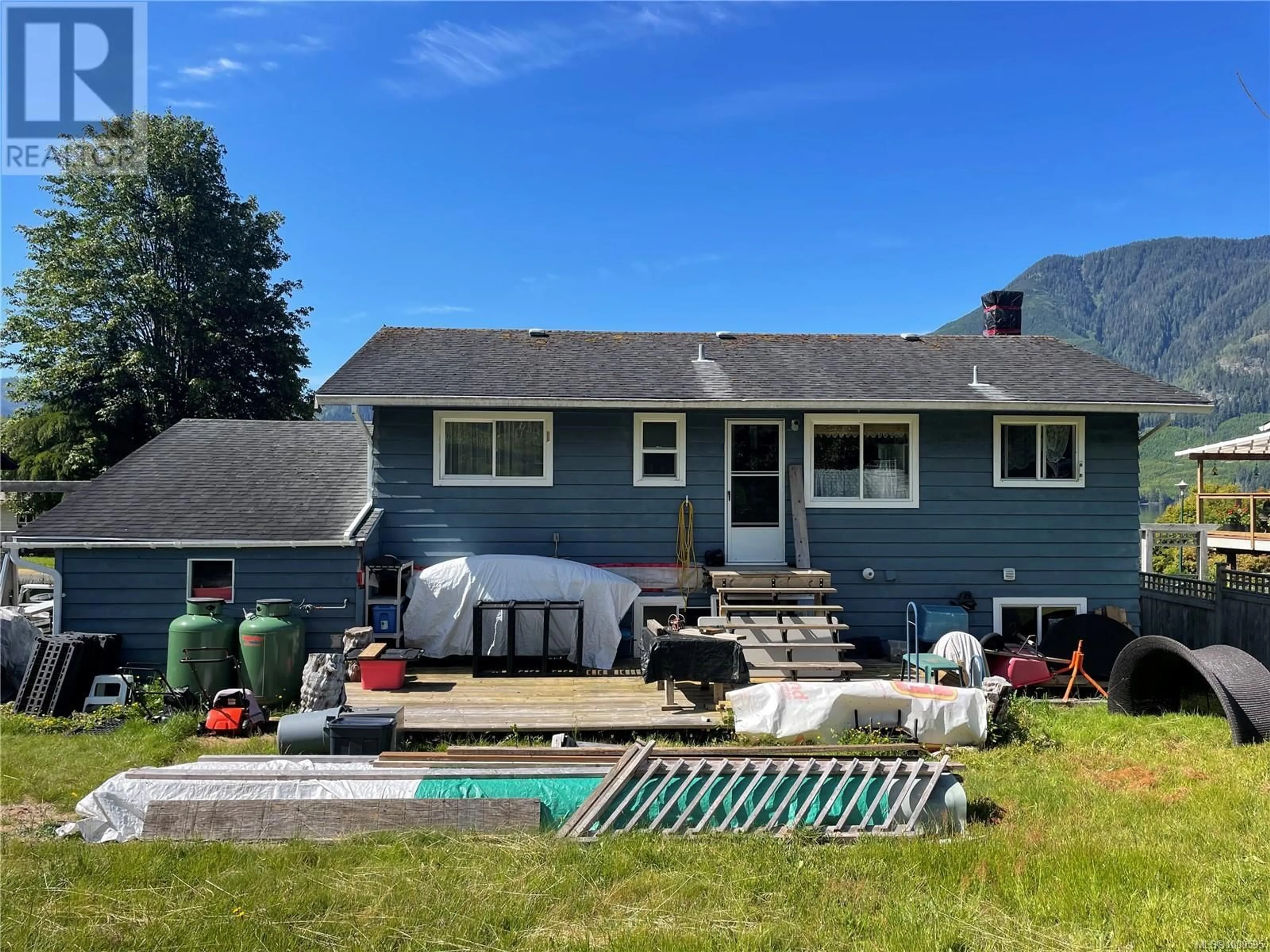 A pic from outside/outdoor area/front of a property/back of a property/a pic from drone, water/lake/river/ocean view for 1163 MAQUINNA AVENUE, Port Alice British Columbia V0N2N0