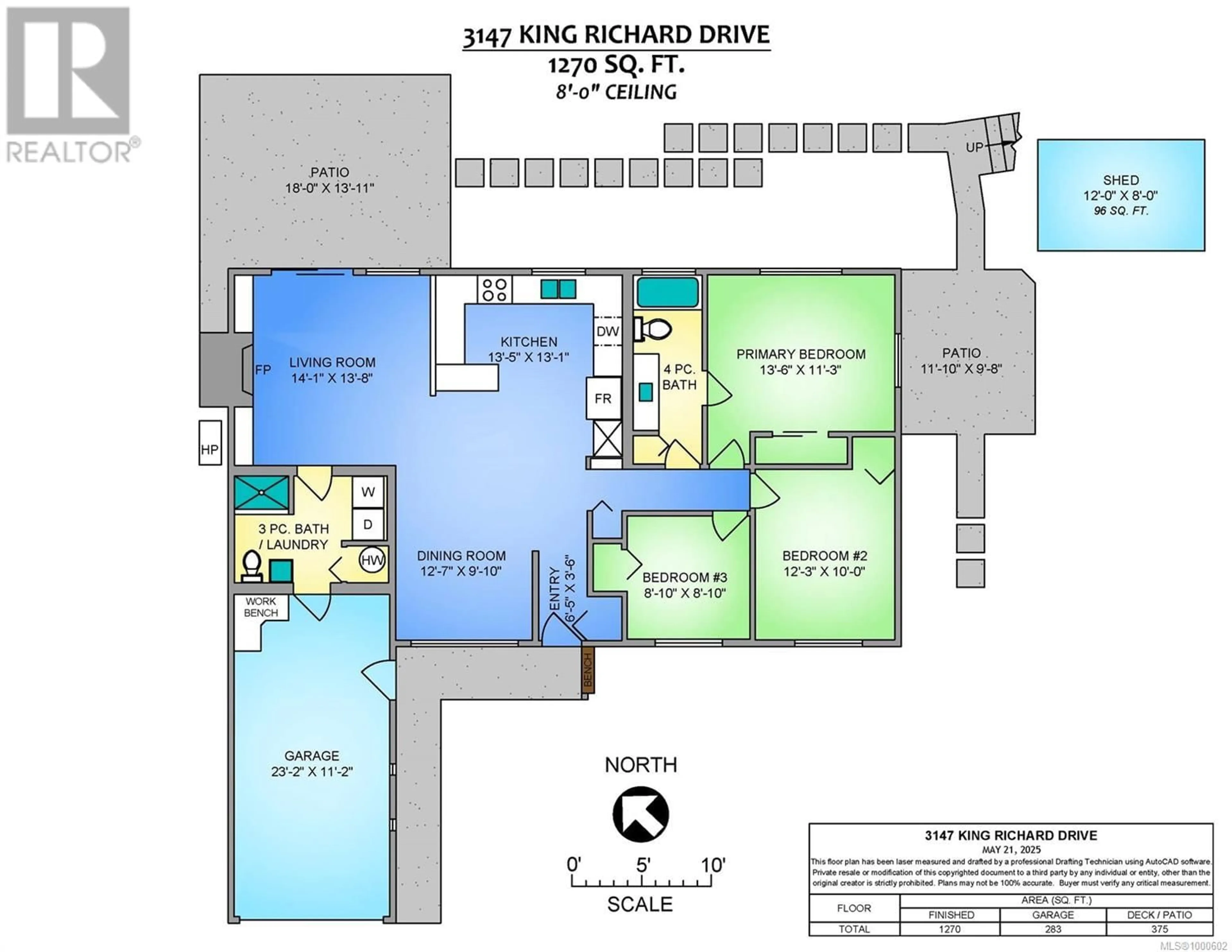 Floor plan for 3147 KING RICHARD DRIVE, Nanaimo British Columbia V9T4A1