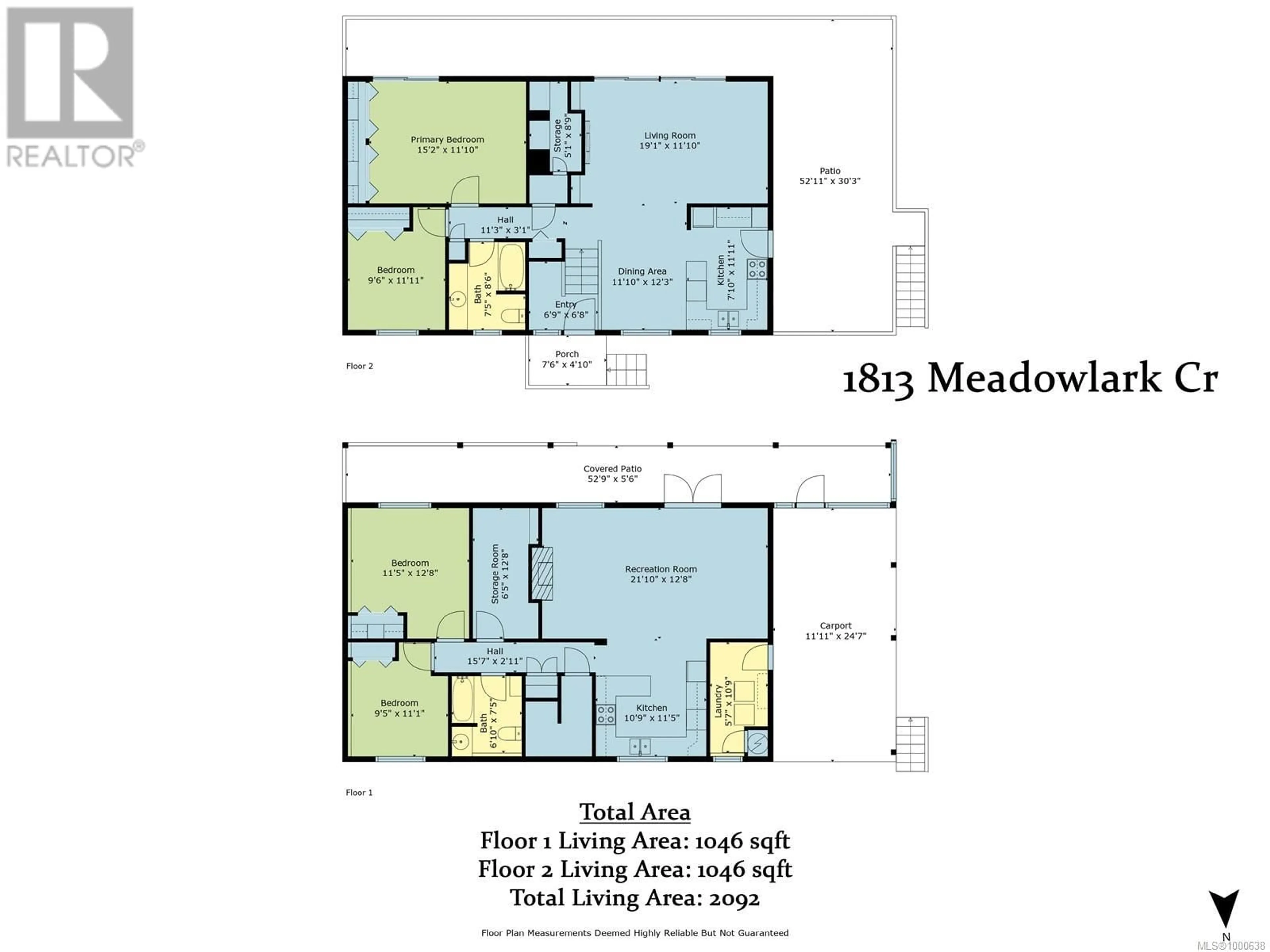 Floor plan for 1813 MEADOWLARK CRESCENT, Nanaimo British Columbia V9X1G5