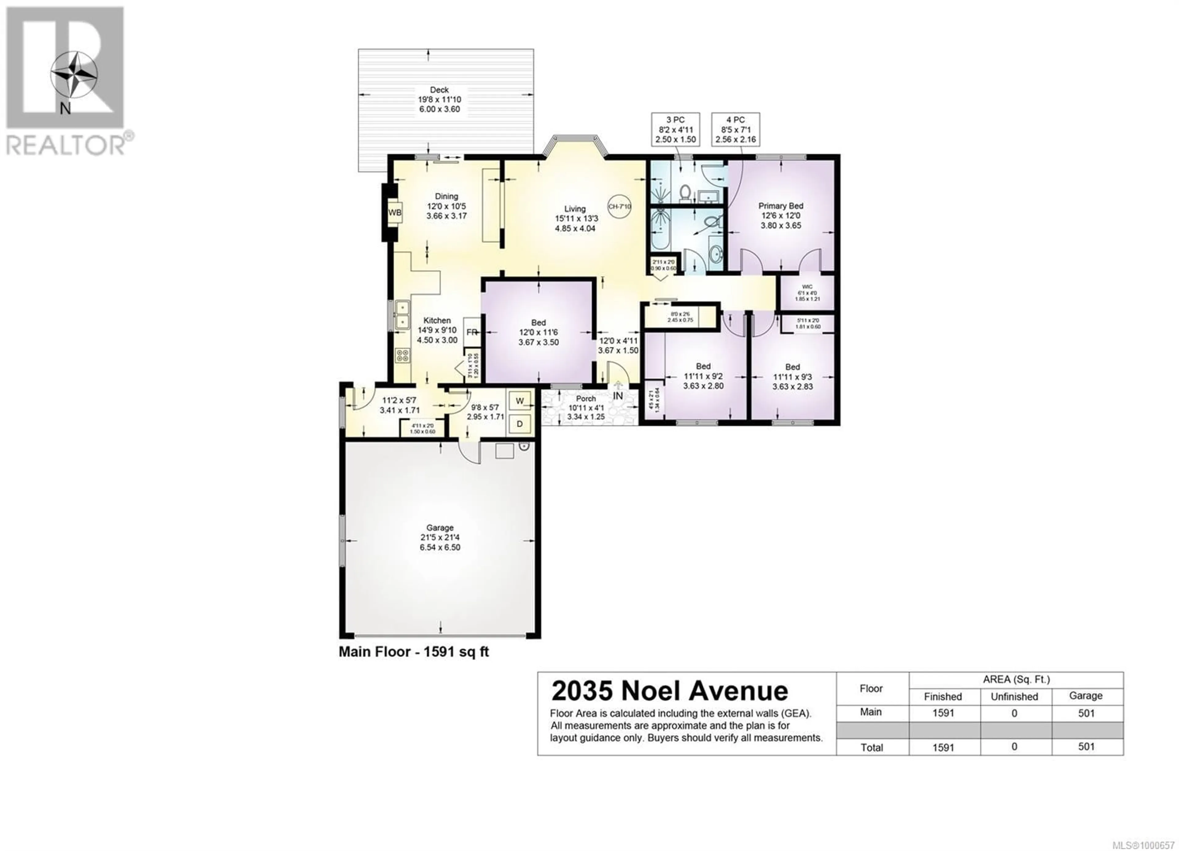 Floor plan for 2035 NOEL AVENUE, Comox British Columbia V9M1Z1