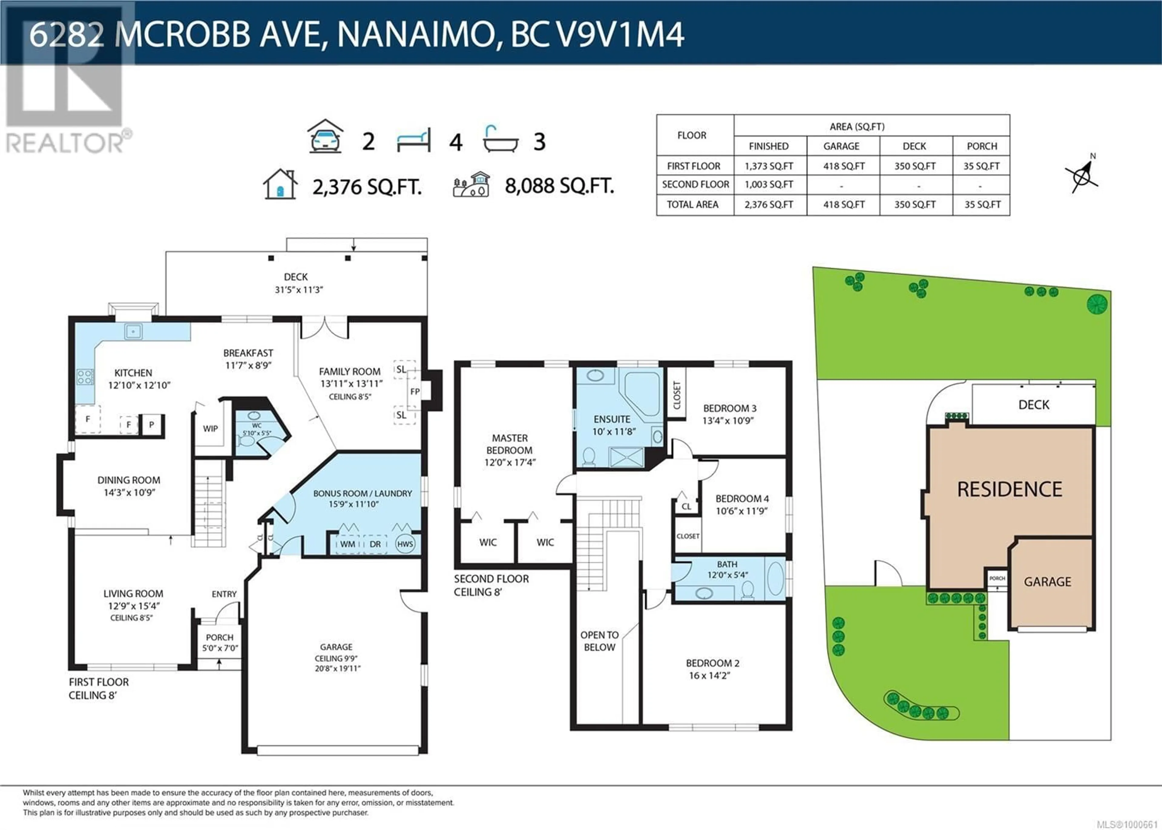 Floor plan for 6282 MCROBB AVENUE, Nanaimo British Columbia V9V1M4