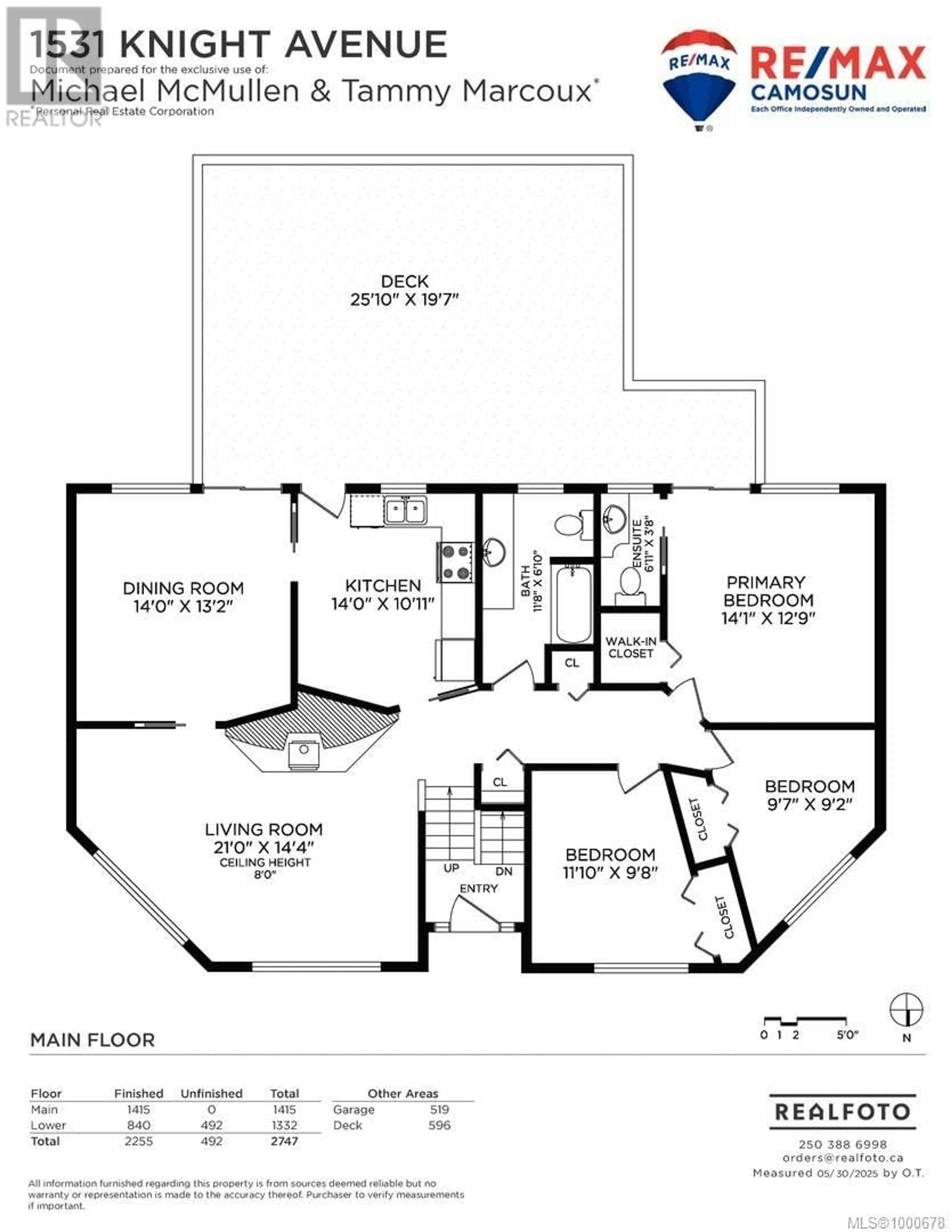 Floor plan for 1531 KNIGHT AVENUE, Saanich British Columbia V8P1K8