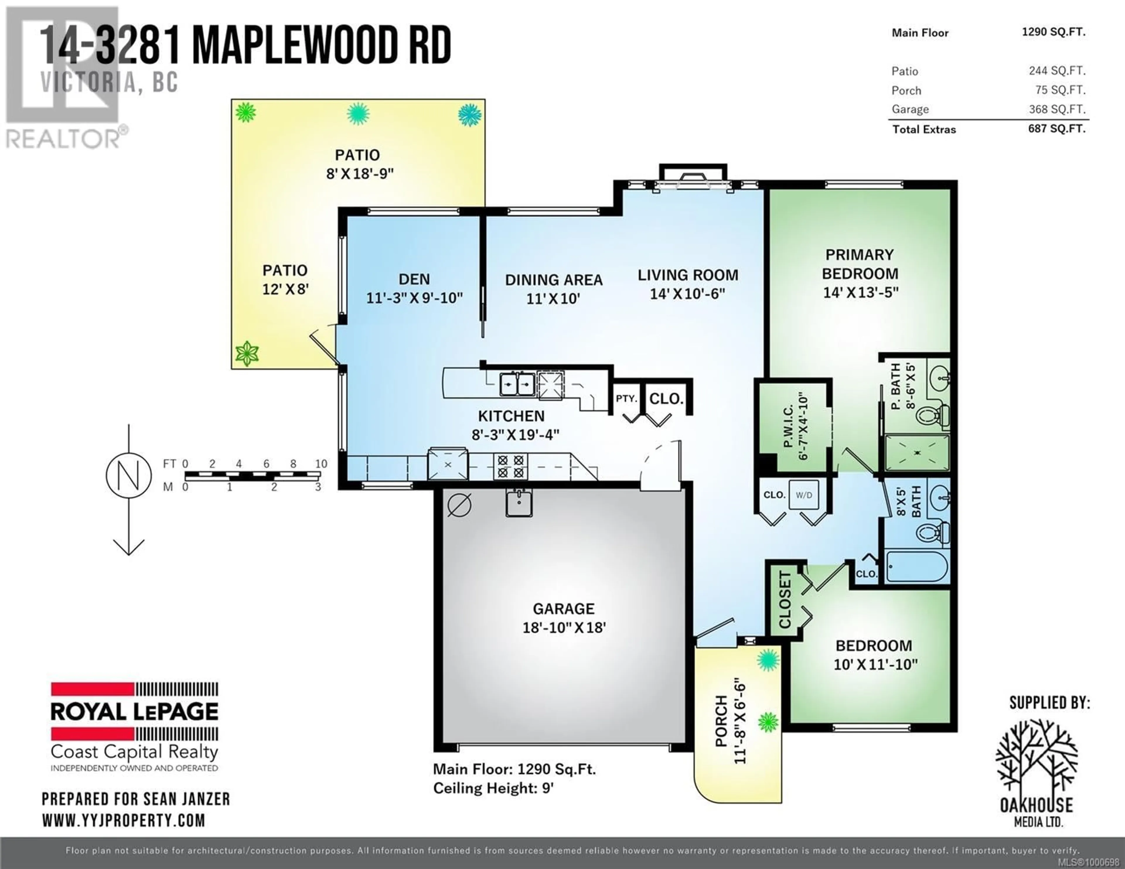 Floor plan for 14 - 3281 MAPLEWOOD ROAD, Saanich British Columbia V8P3M4