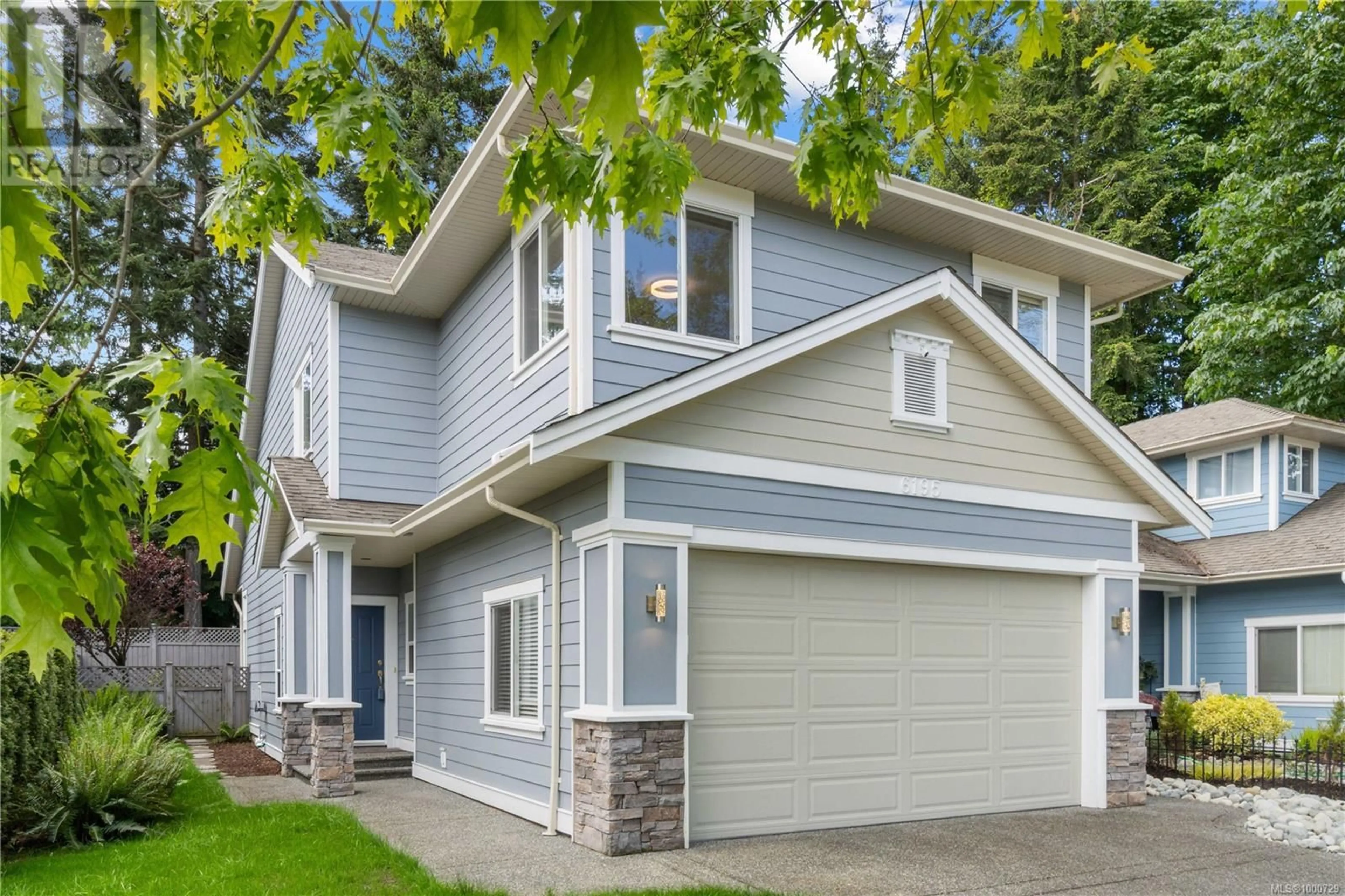 Home with vinyl exterior material, street for 6195 KENNING PLACE, Nanaimo British Columbia V9T6R5