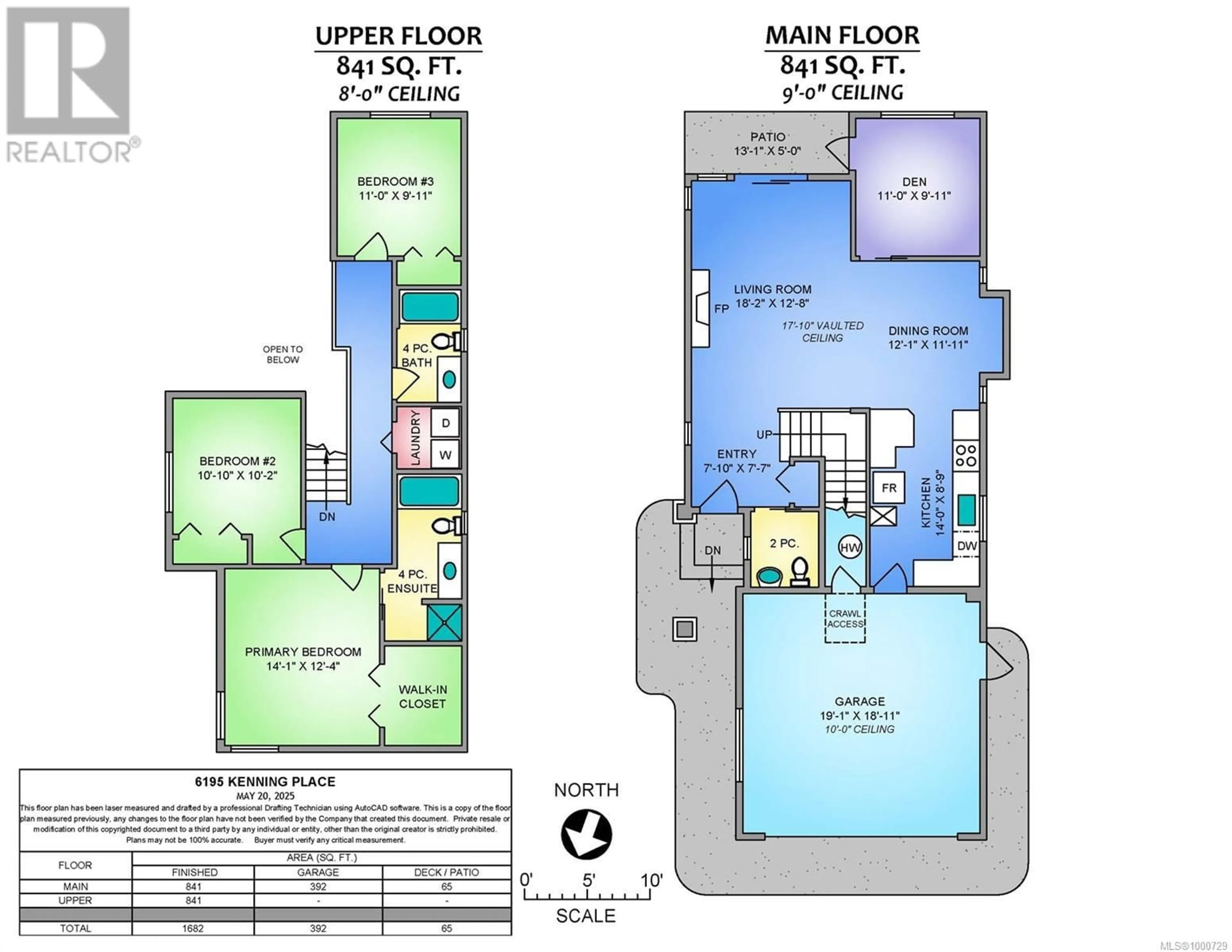 Floor plan for 6195 KENNING PLACE, Nanaimo British Columbia V9T6R5