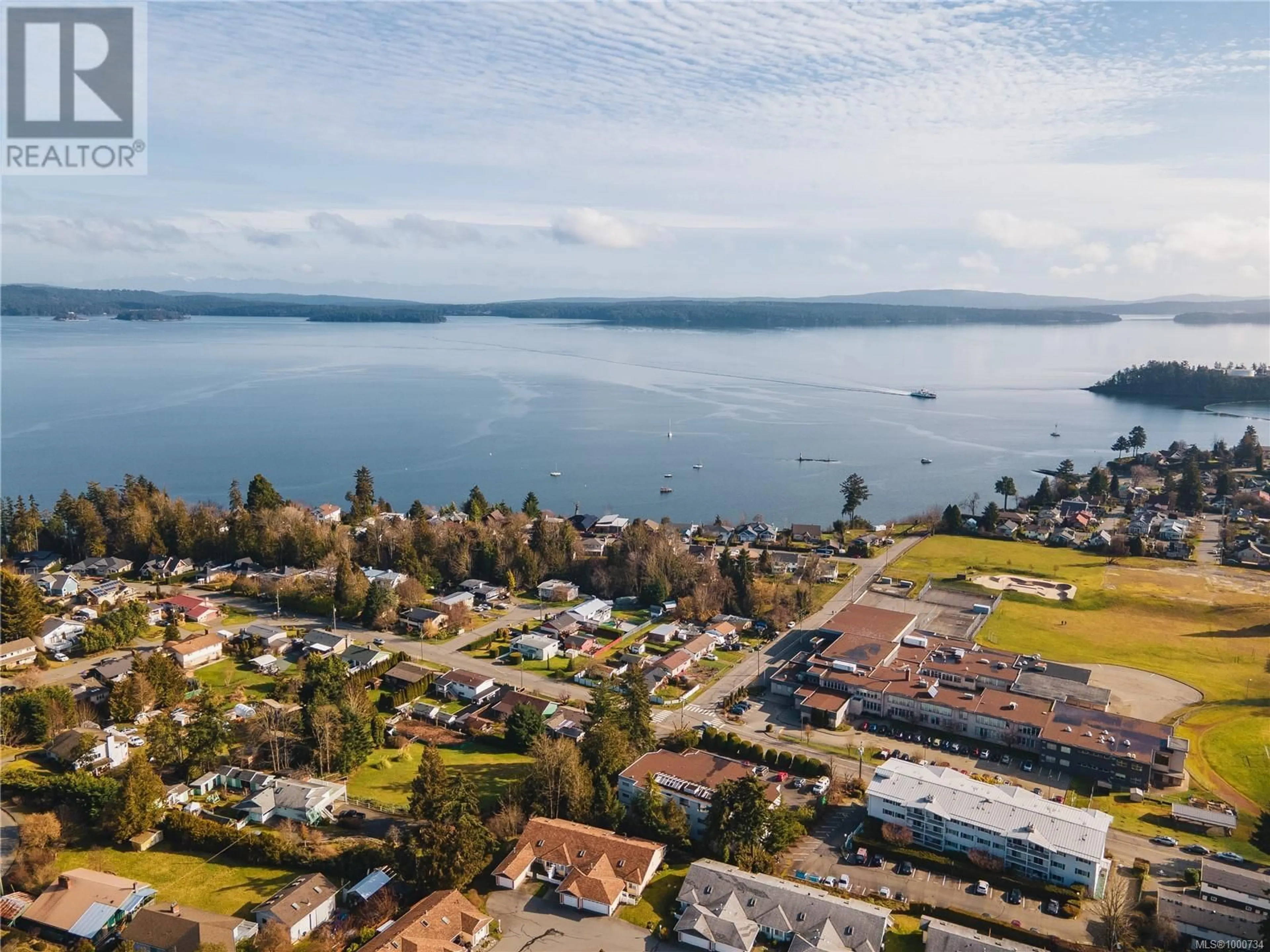 A pic from outside/outdoor area/front of a property/back of a property/a pic from drone, water/lake/river/ocean view for 203 - 9958 DANIEL STREET, Chemainus British Columbia V0R1K1