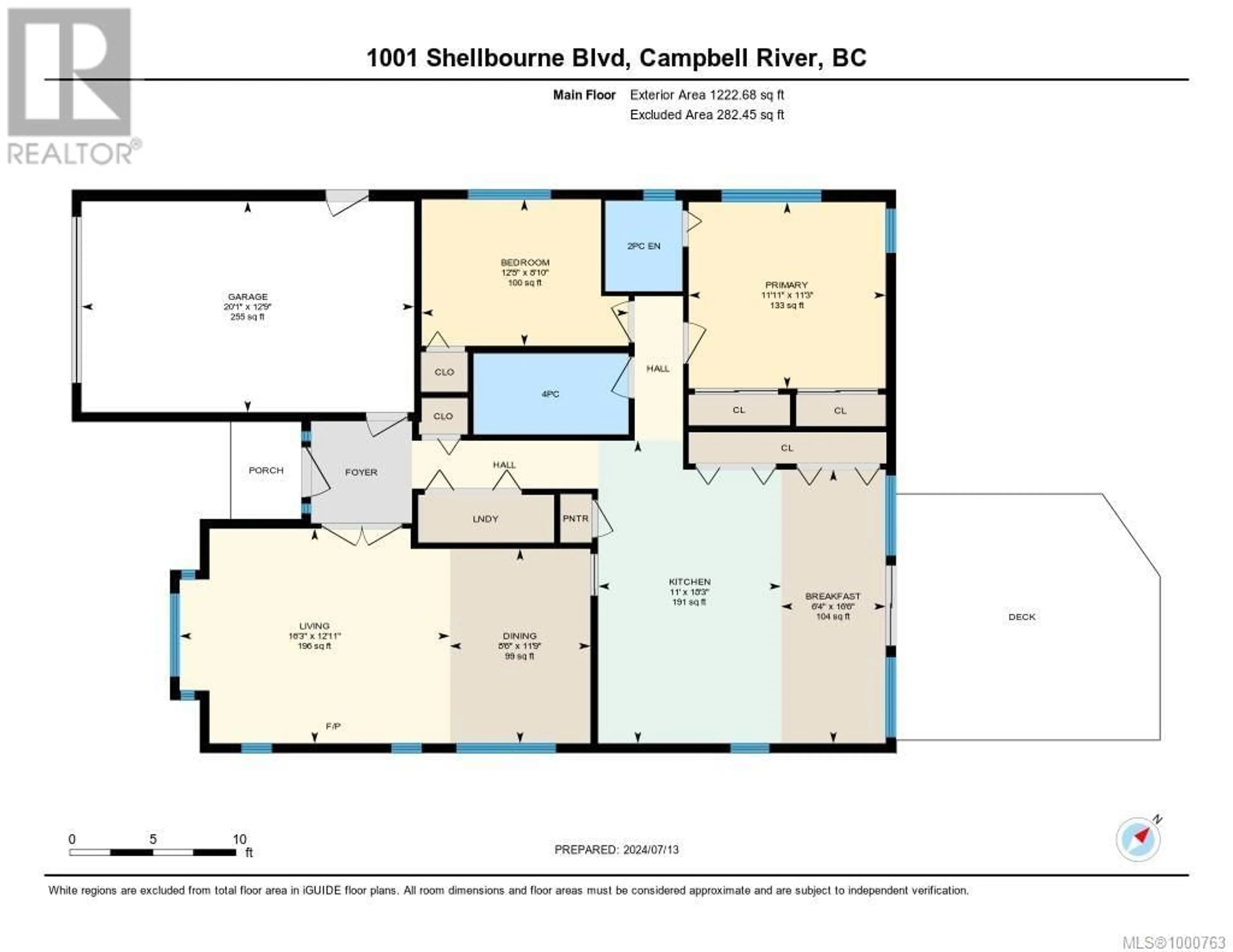 Floor plan for 1001 SHELLBOURNE BOULEVARD, Campbell River British Columbia V9W6S2