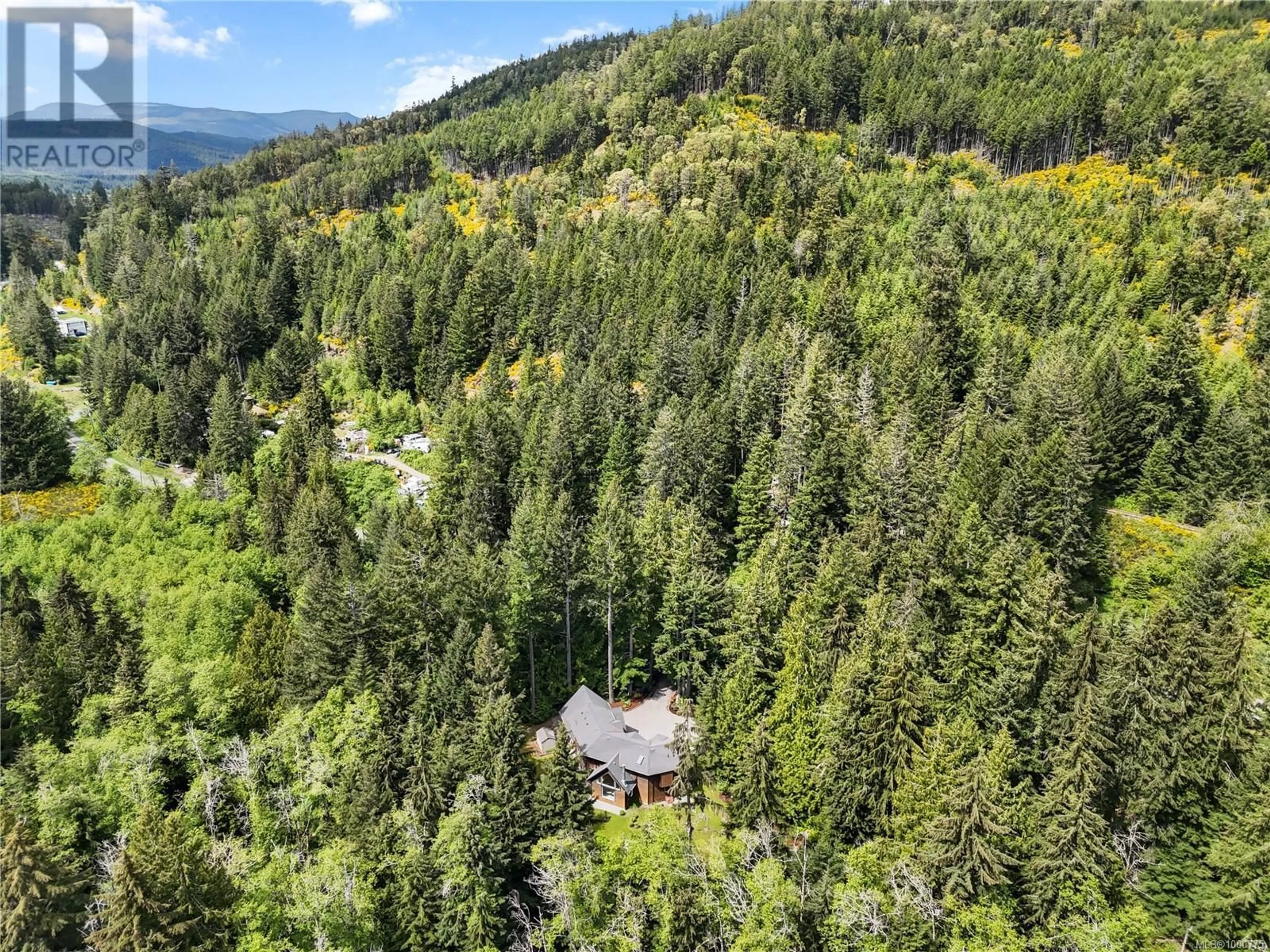 A pic from outside/outdoor area/front of a property/back of a property/a pic from drone, forest/trees view for 770 SHAWNIGAN LAKE ROAD, Shawnigan Lake British Columbia V8H2J1