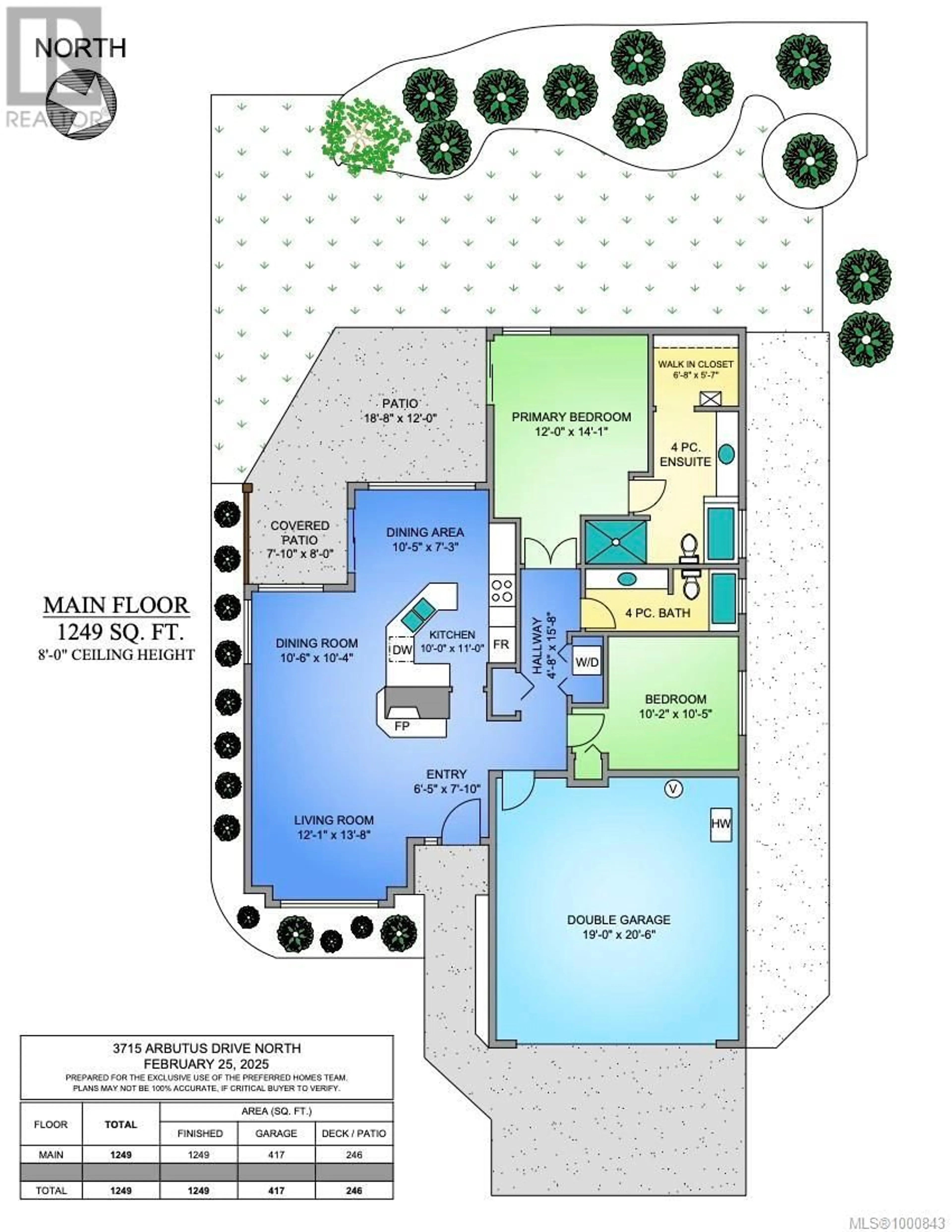 Floor plan for 3715 ARBUTUS DRIVE NORTH, Cobble Hill British Columbia V8H0K8
