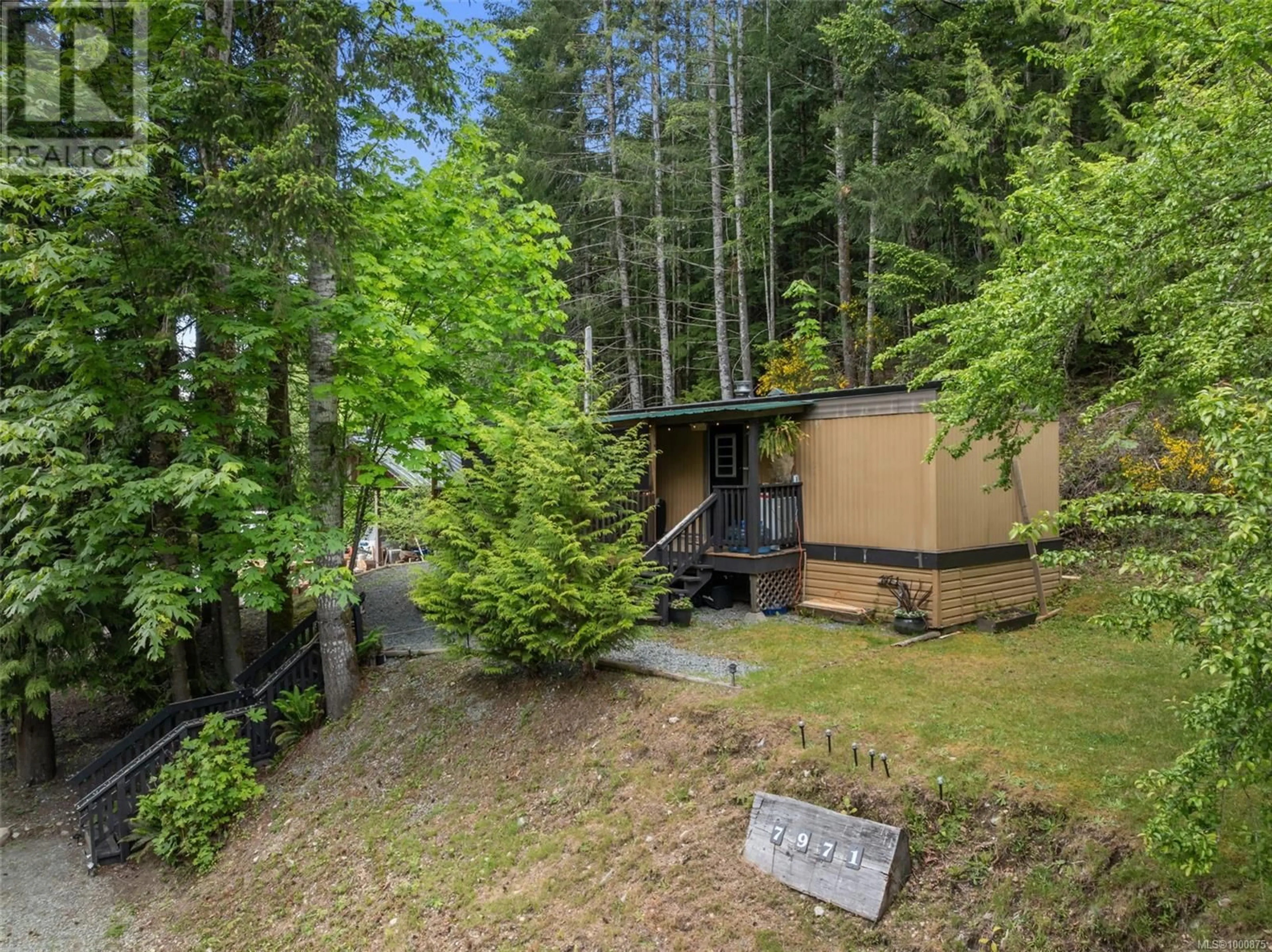 A pic from outside/outdoor area/front of a property/back of a property/a pic from drone, forest/trees view for 7971 COWICHAN LAKE ROAD, Lake Cowichan British Columbia V0R2G0