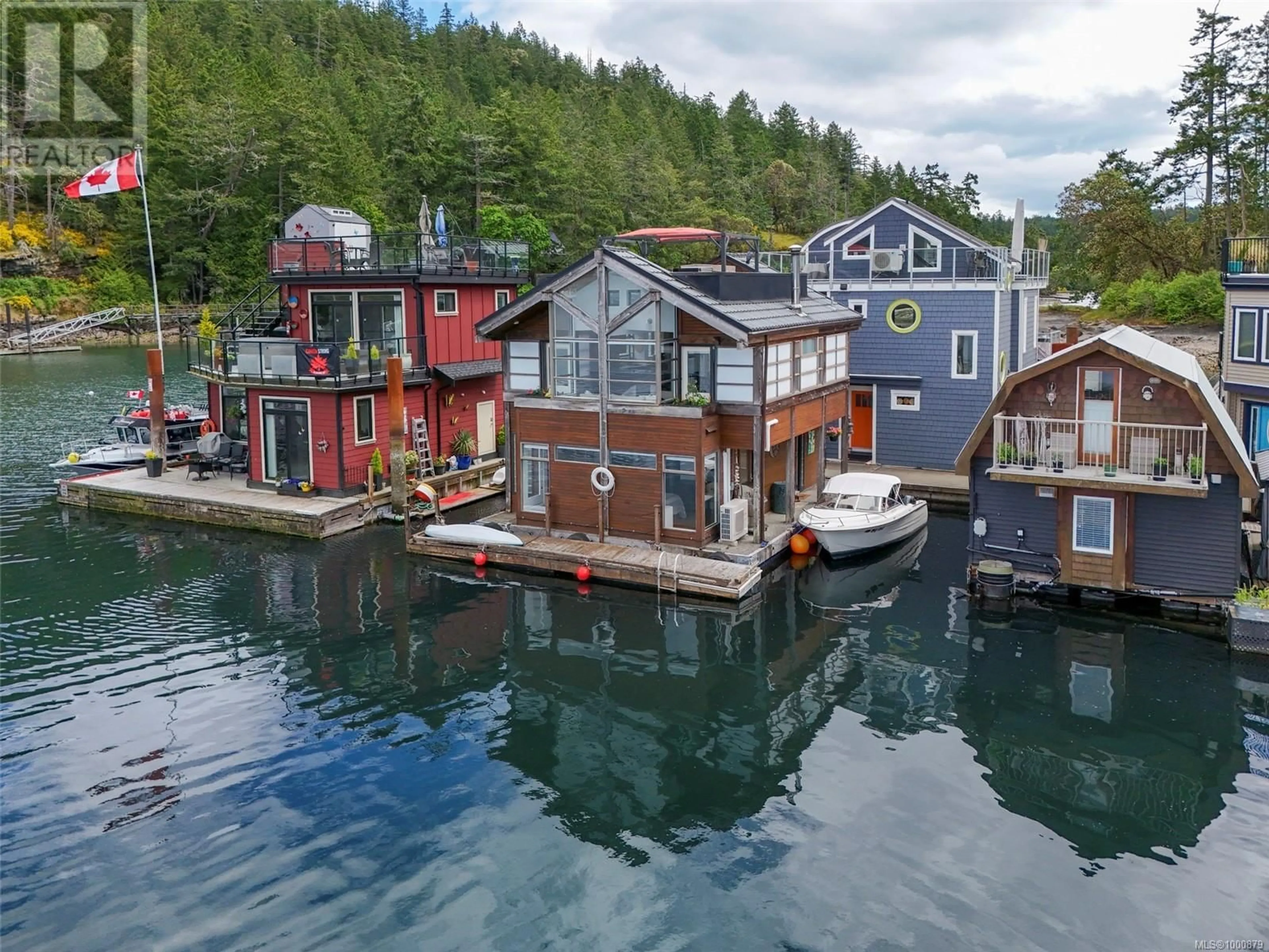 A pic from outside/outdoor area/front of a property/back of a property/a pic from drone, water/lake/river/ocean view for J17 - 6145 GENOA BAY ROAD, Duncan British Columbia V9L5T7