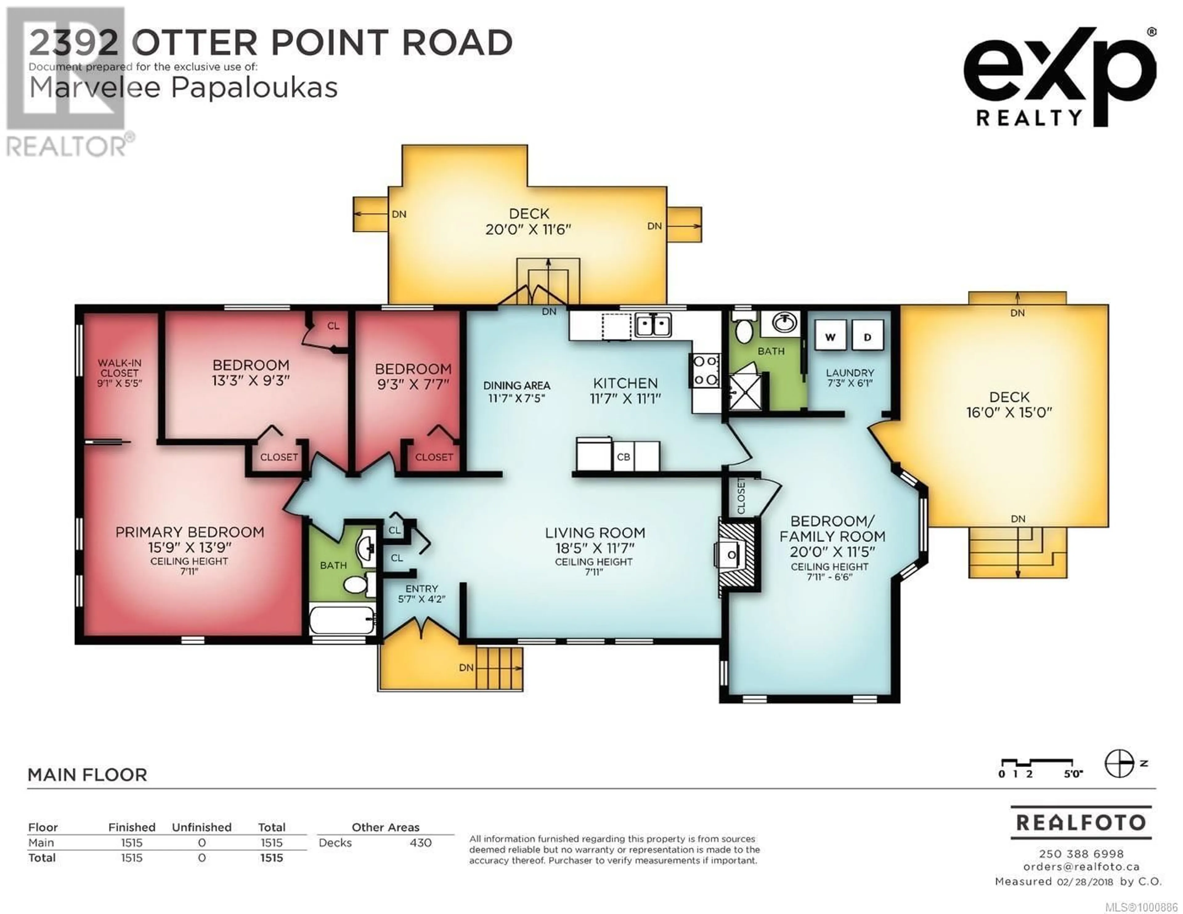 Floor plan for 2392 OTTER POINT ROAD, Sooke British Columbia V9Z0H9