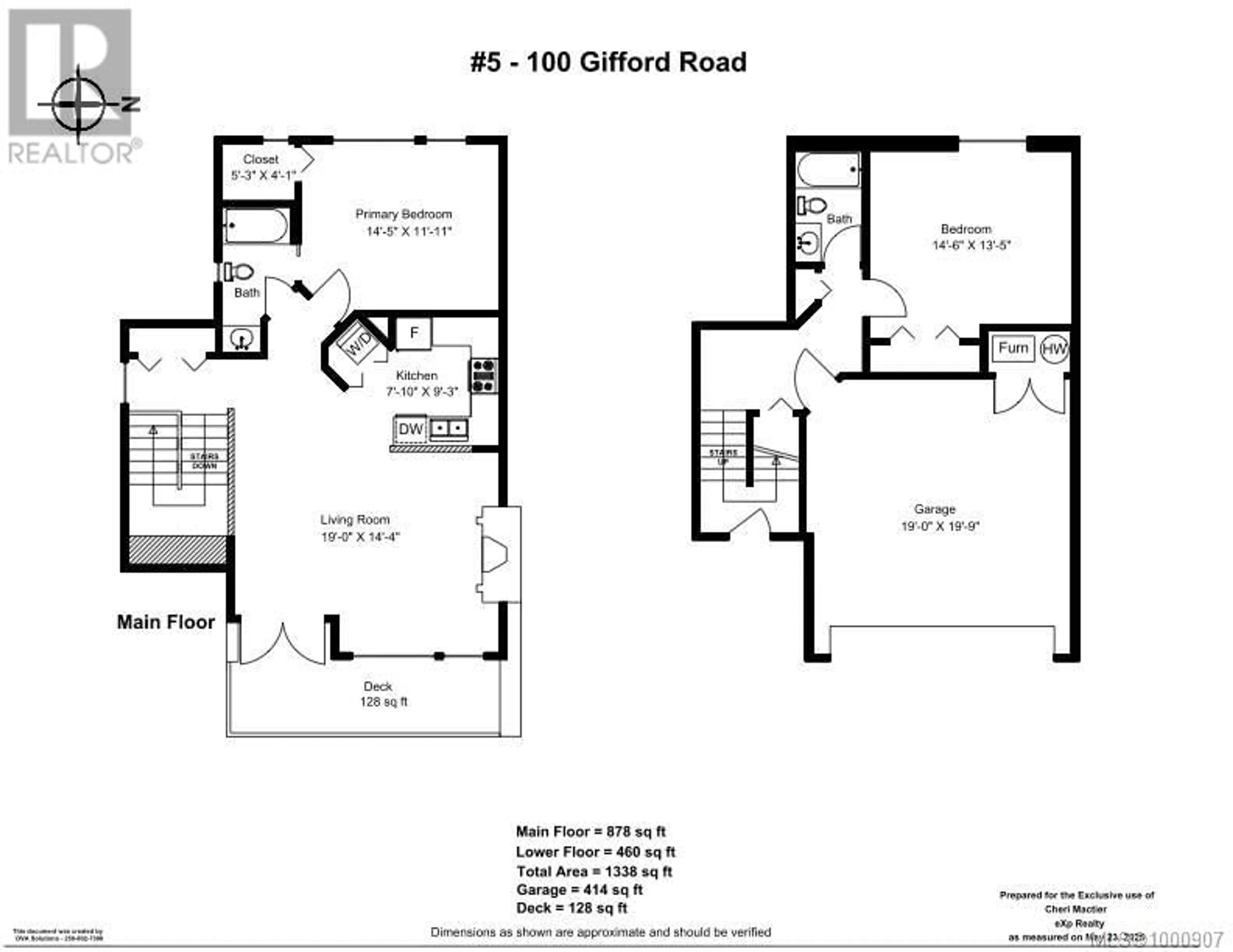 Floor plan for 5 - 100 GIFFORD ROAD, Ladysmith British Columbia V9G1B8
