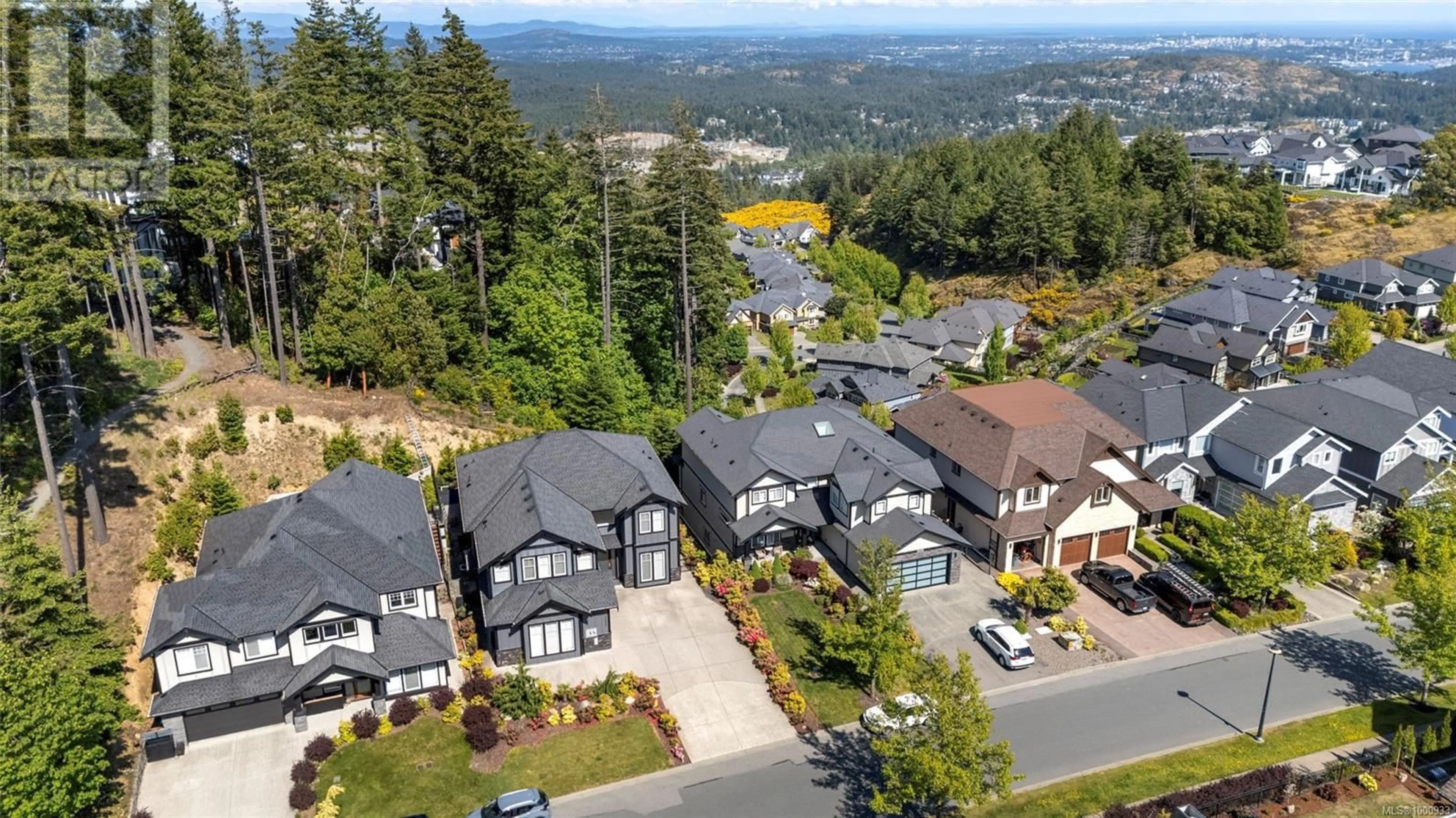 A pic from outside/outdoor area/front of a property/back of a property/a pic from drone, mountain view for 2255 NICKLAUS DRIVE, Langford British Columbia V9B0L2