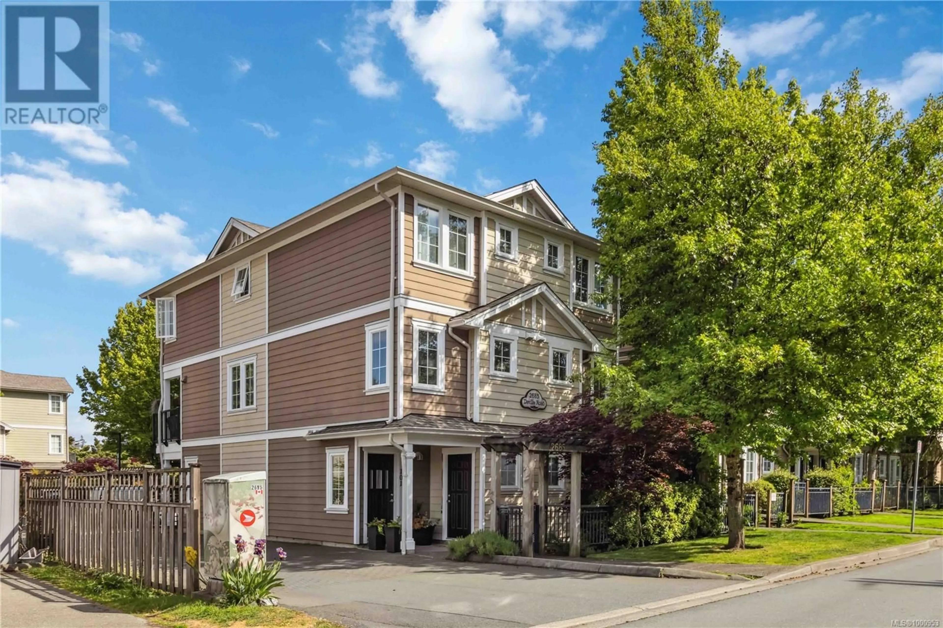 Home with vinyl exterior material, street for 103 - 2685 DEVILLE ROAD, Langford British Columbia V9B0G5