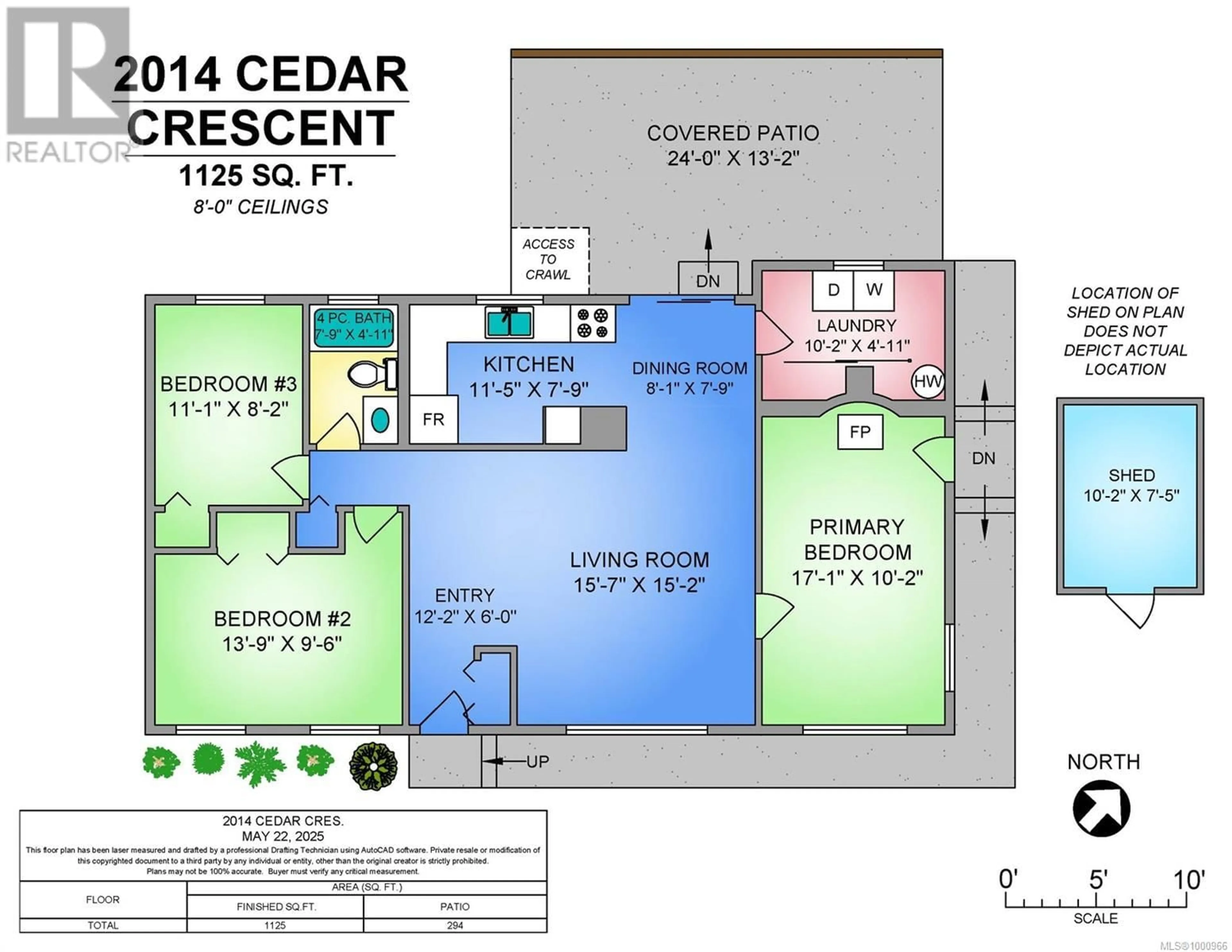 Floor plan for 2014 CEDAR CRESCENT, Courtenay British Columbia V9N3B6