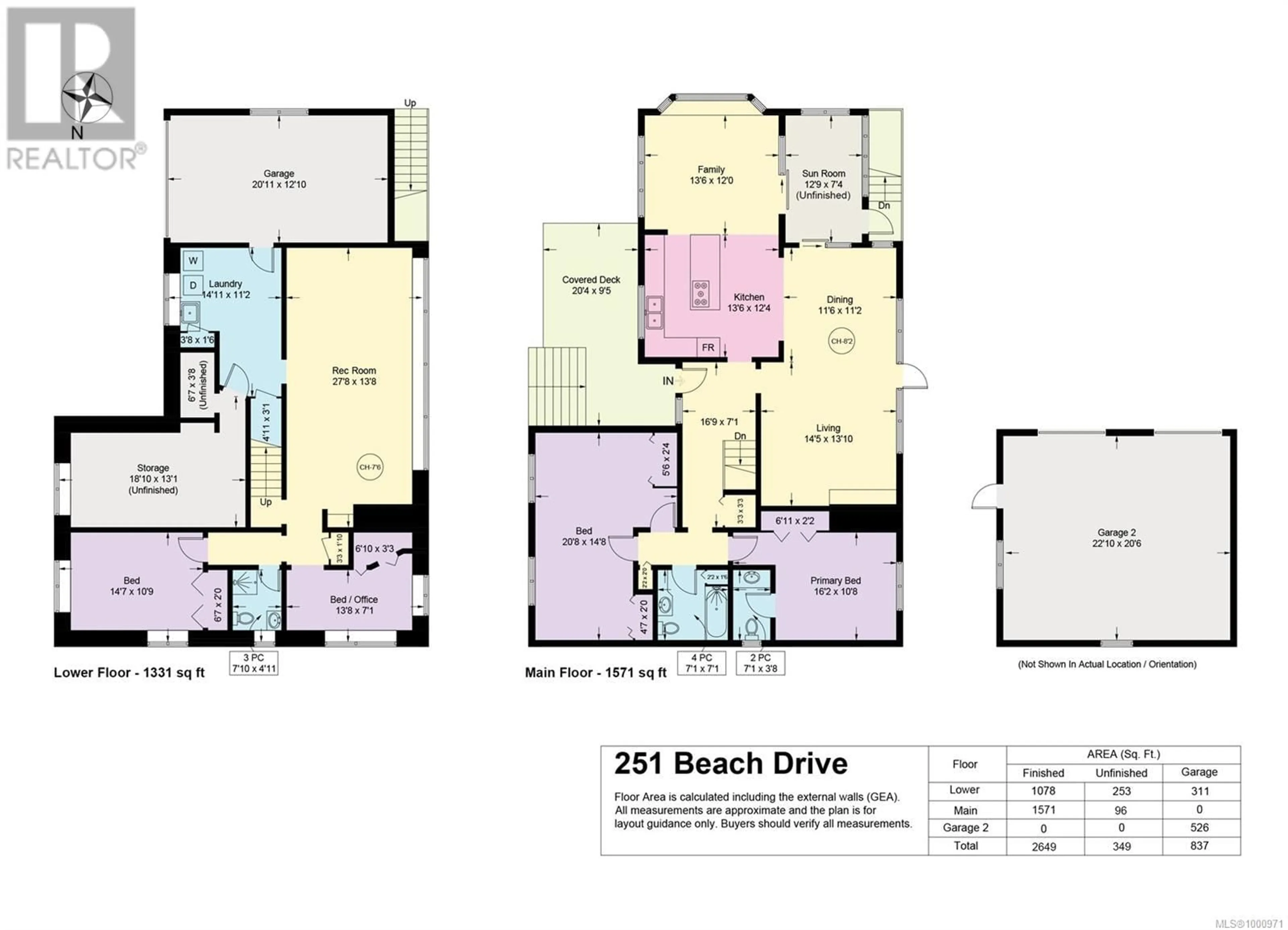 Floor plan for 251 BEACH DRIVE, Comox British Columbia V9N1W3