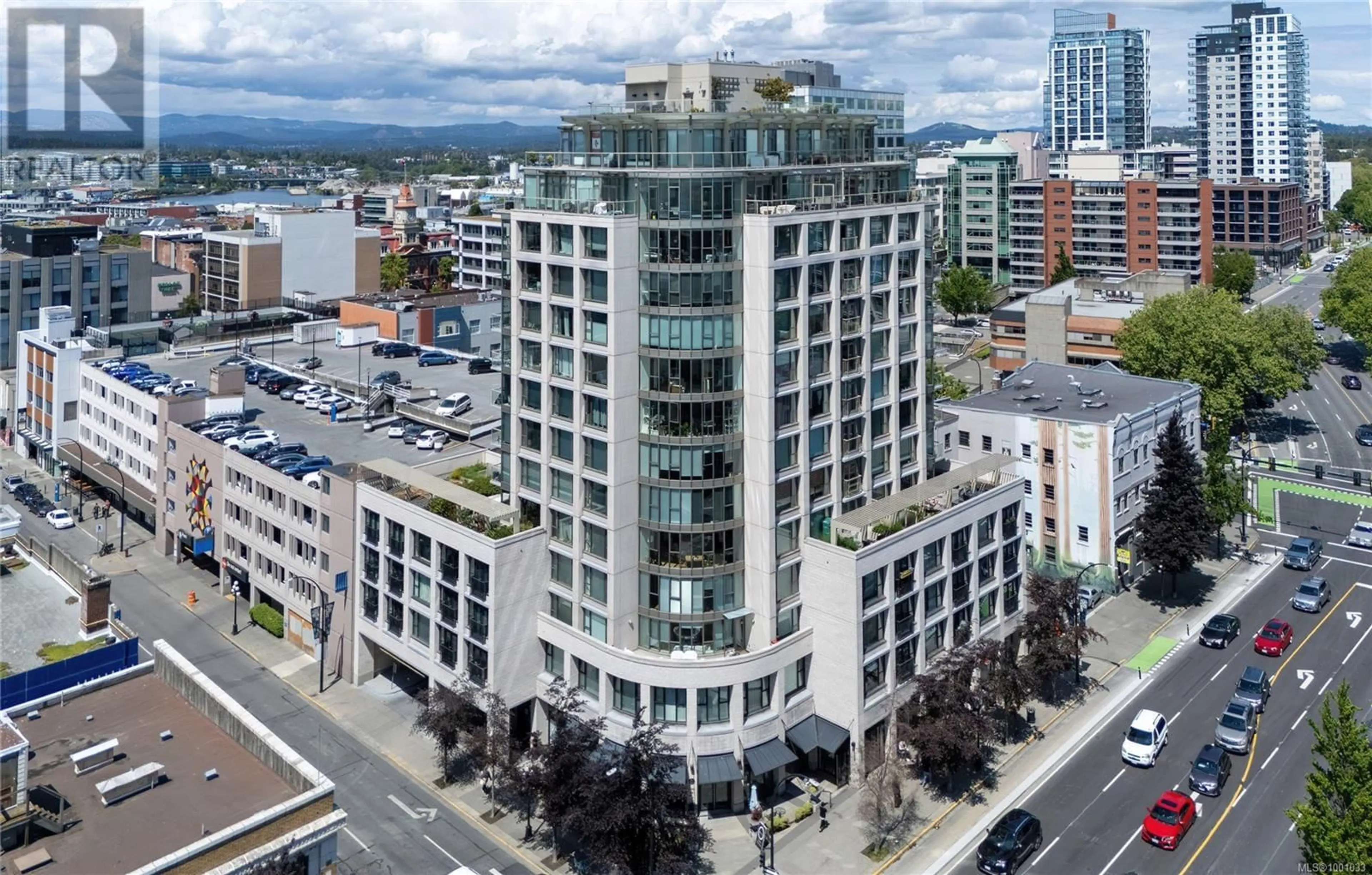 A pic from outside/outdoor area/front of a property/back of a property/a pic from drone, building for 202 - 760 JOHNSON STREET, Victoria British Columbia V8W1N1