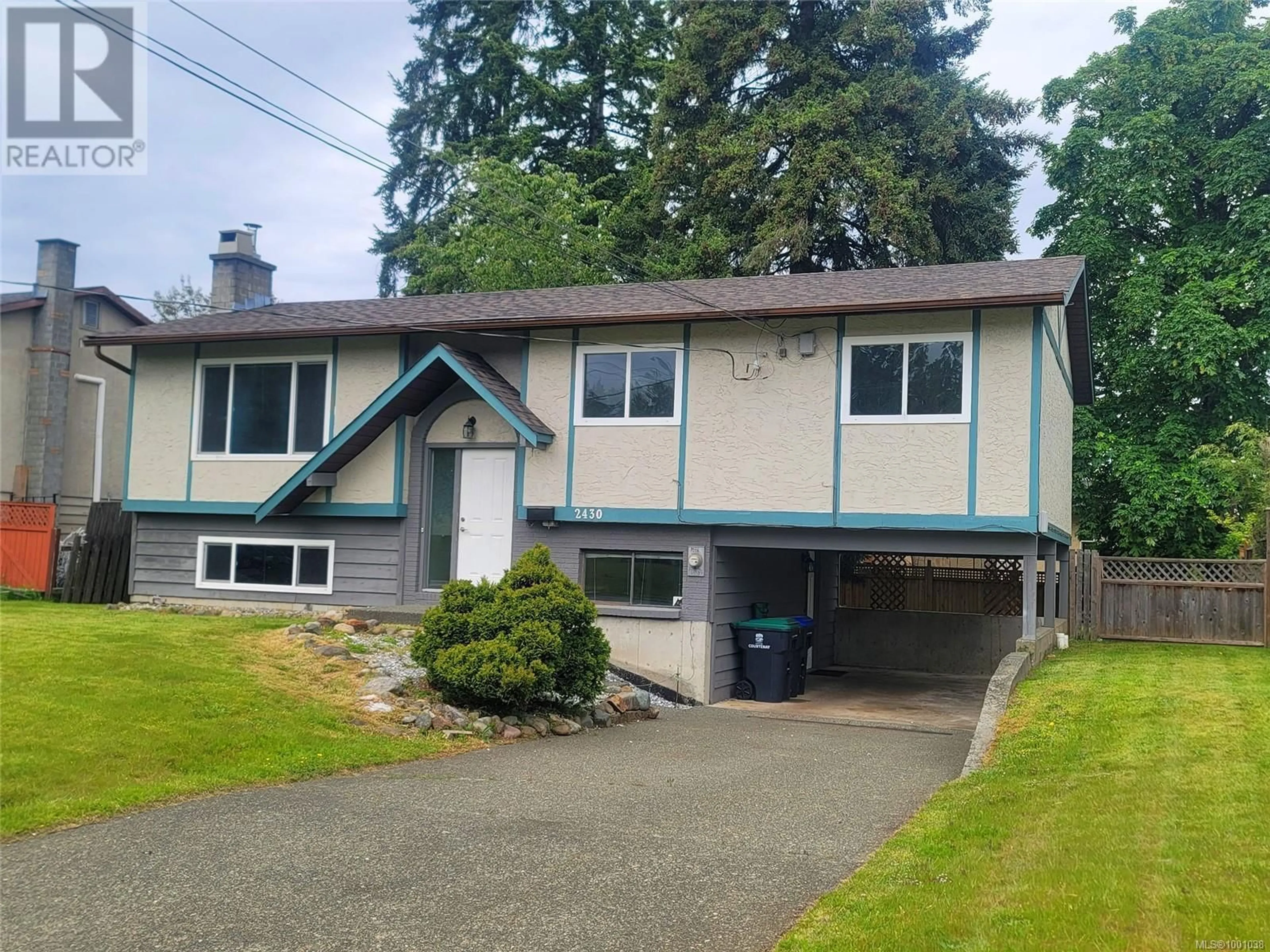 Home with vinyl exterior material, street for 2430 KILPATRICK AVENUE, Courtenay British Columbia V9N7L4