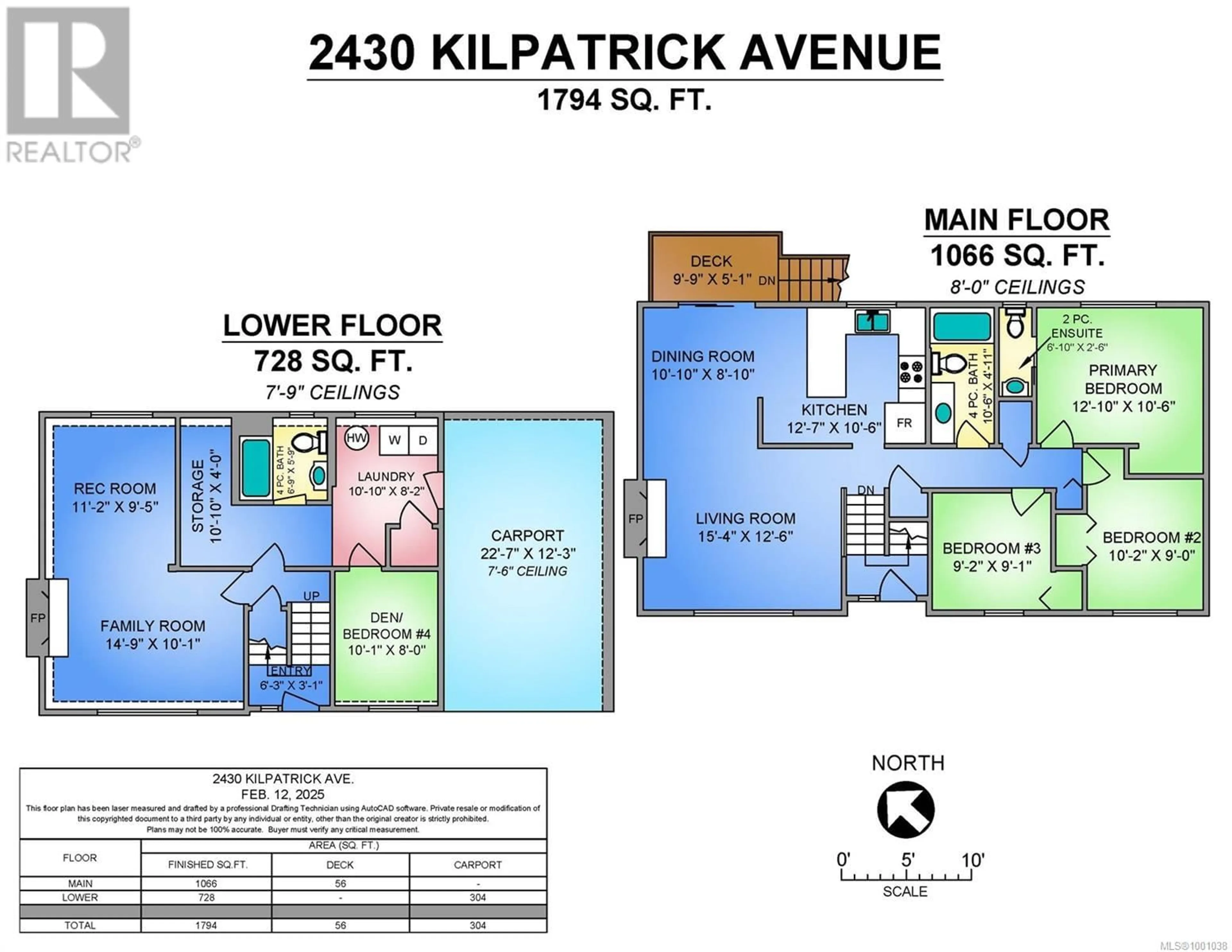 Floor plan for 2430 KILPATRICK AVENUE, Courtenay British Columbia V9N7L4