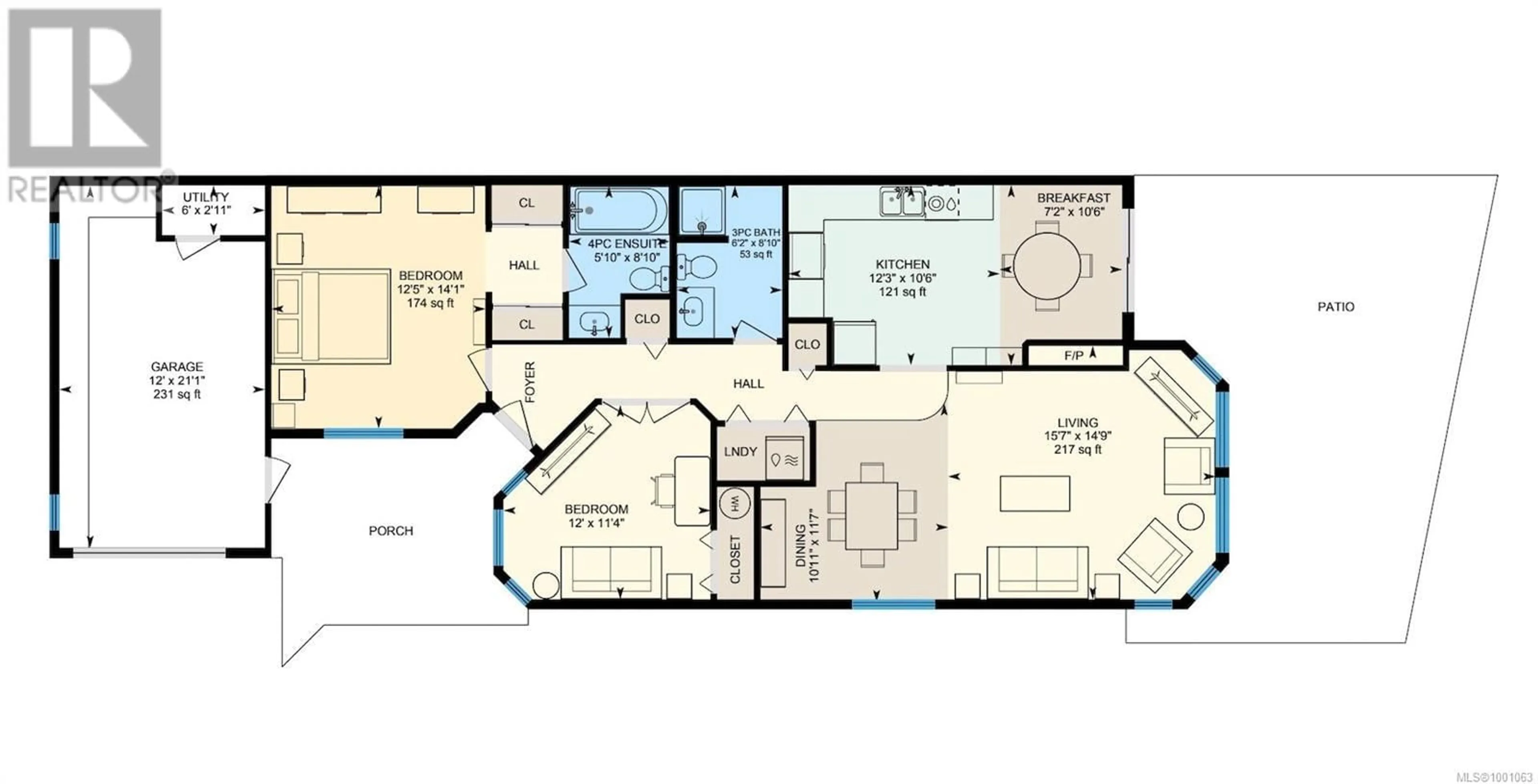 Floor plan for 5 - 605 ROCKLAND ROAD, Campbell River British Columbia V9W7X1