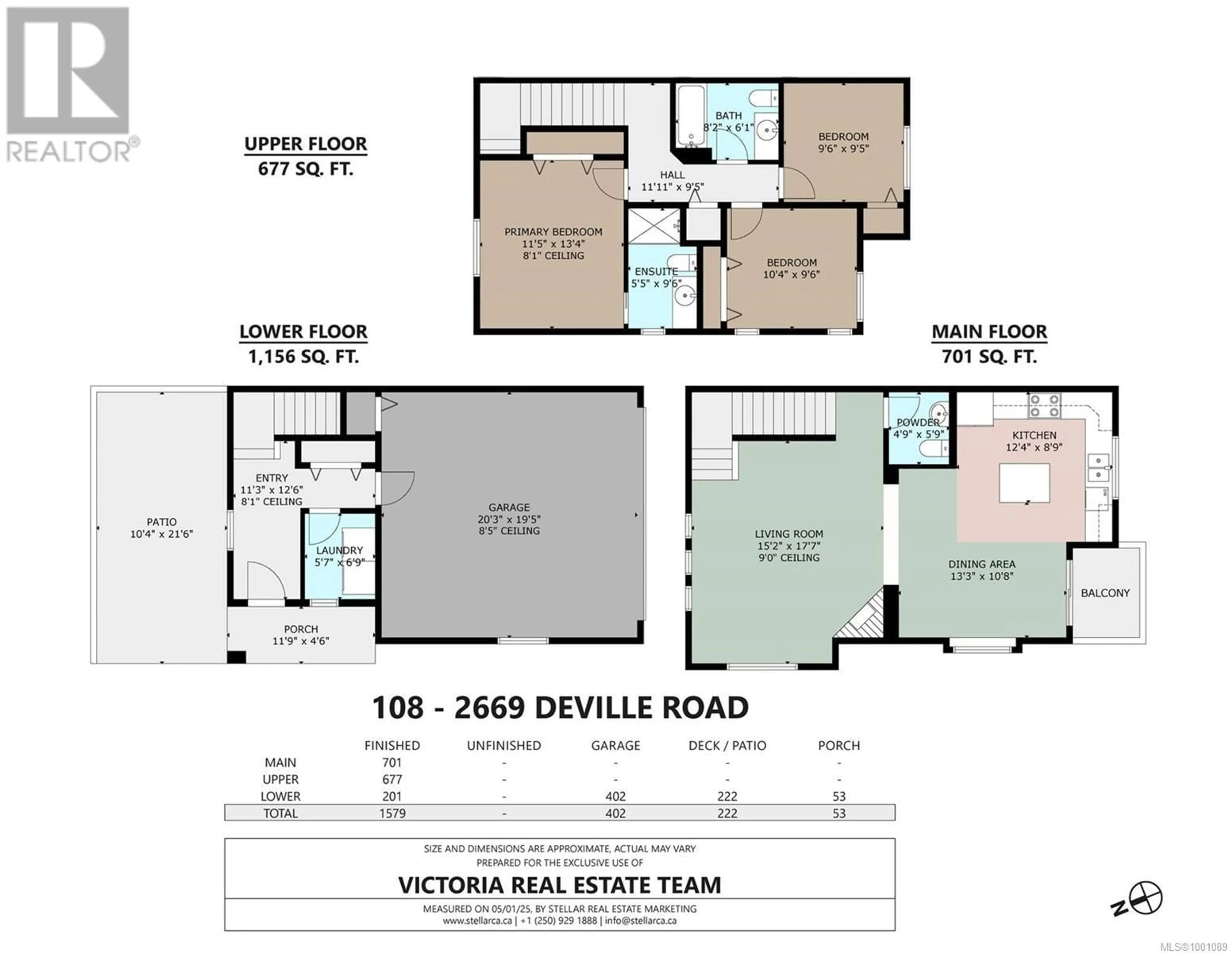 Floor plan for 108 - 2669 DEVILLE ROAD, Langford British Columbia V9B3E7