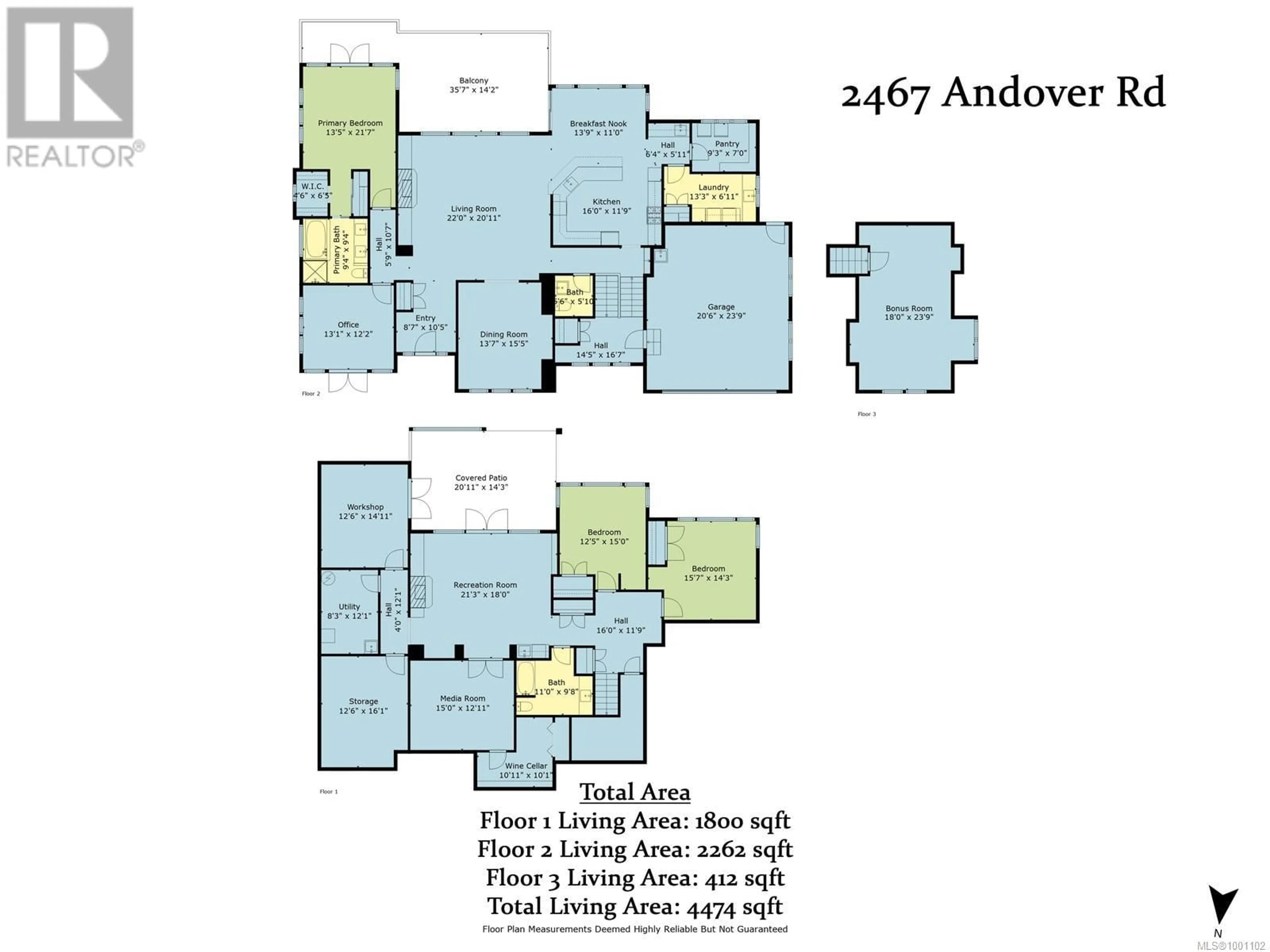 Floor plan for 2467 ANDOVER ROAD, Nanoose Bay British Columbia V9P9K5