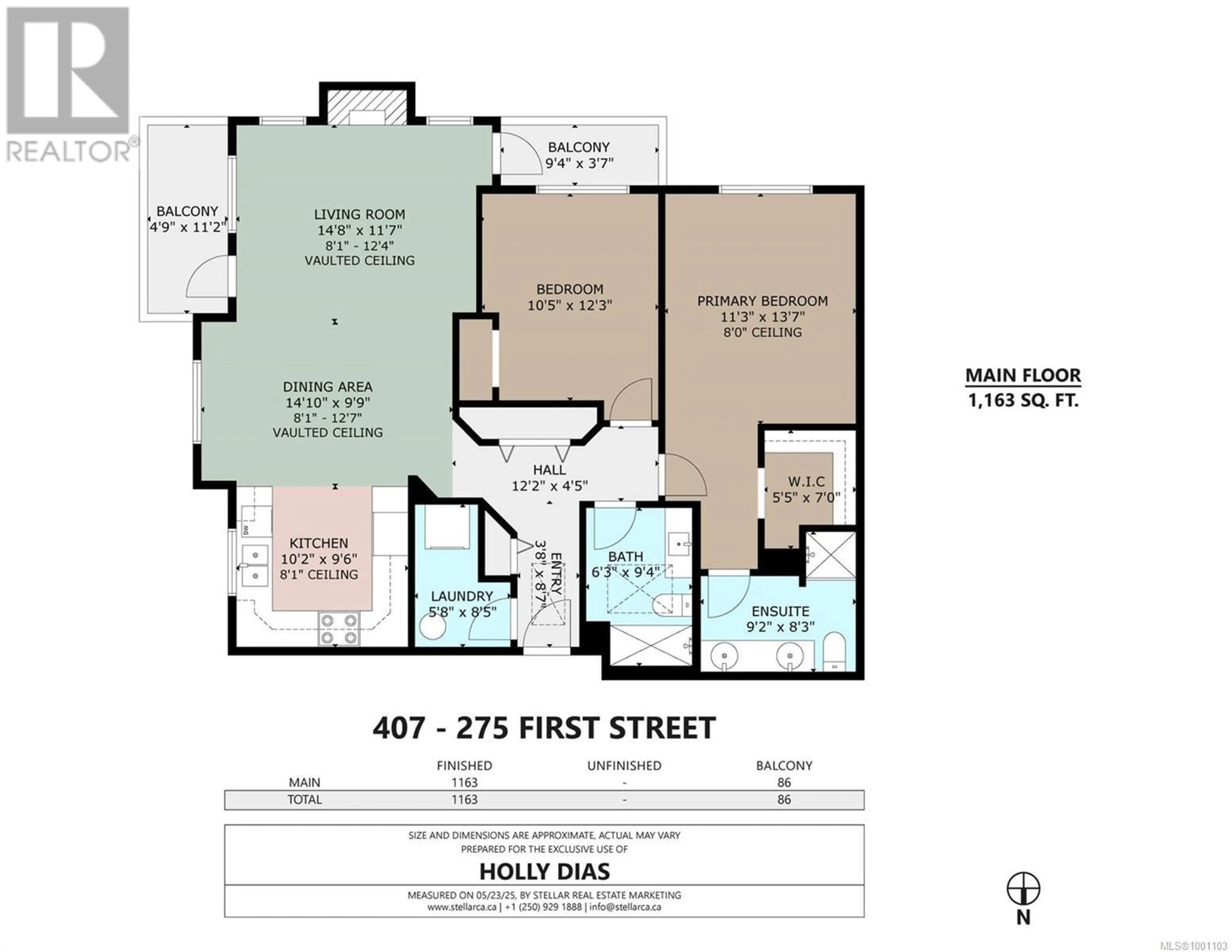 Floor plan for 407 - 275 FIRST STREET, Duncan British Columbia V9L1R3