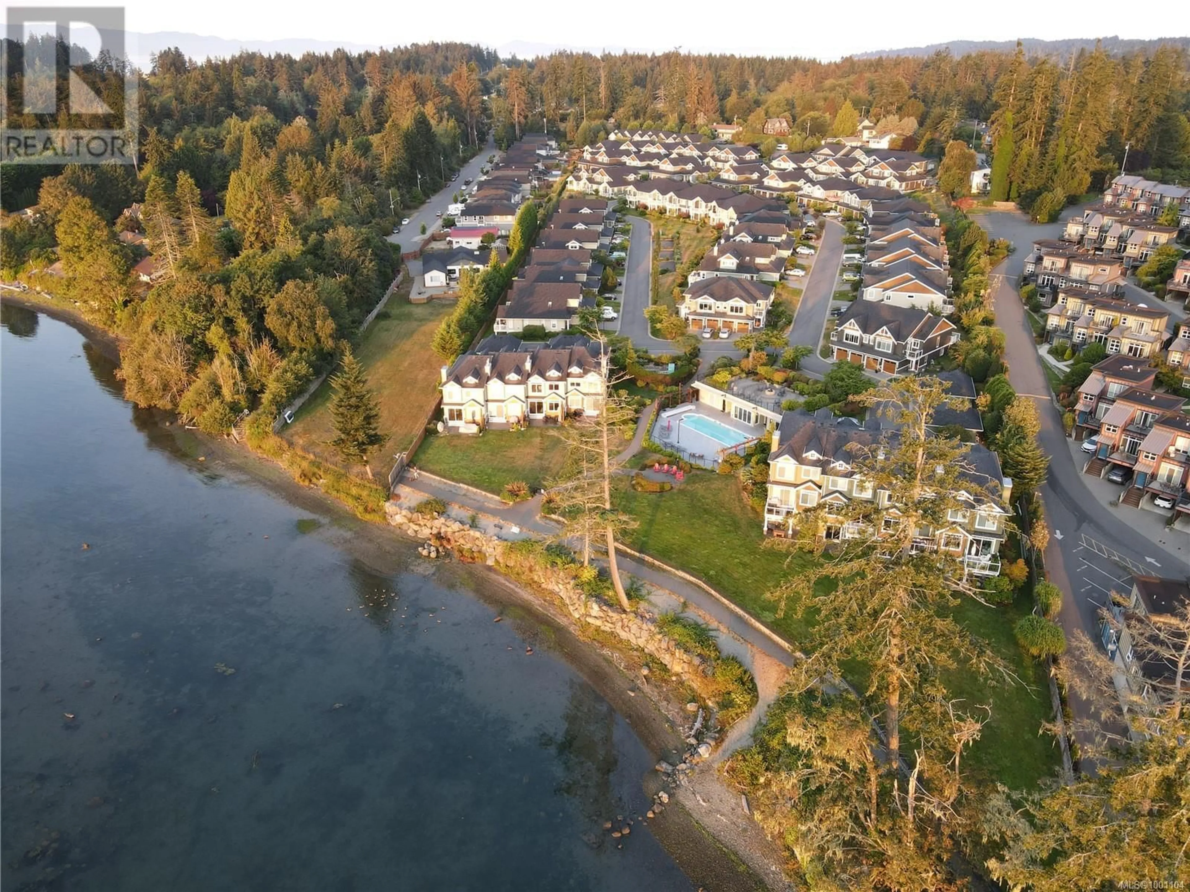 A pic from outside/outdoor area/front of a property/back of a property/a pic from drone, water/lake/river/ocean view for 6 - 6995 NORDIN ROAD, Sooke British Columbia V9Z1L4