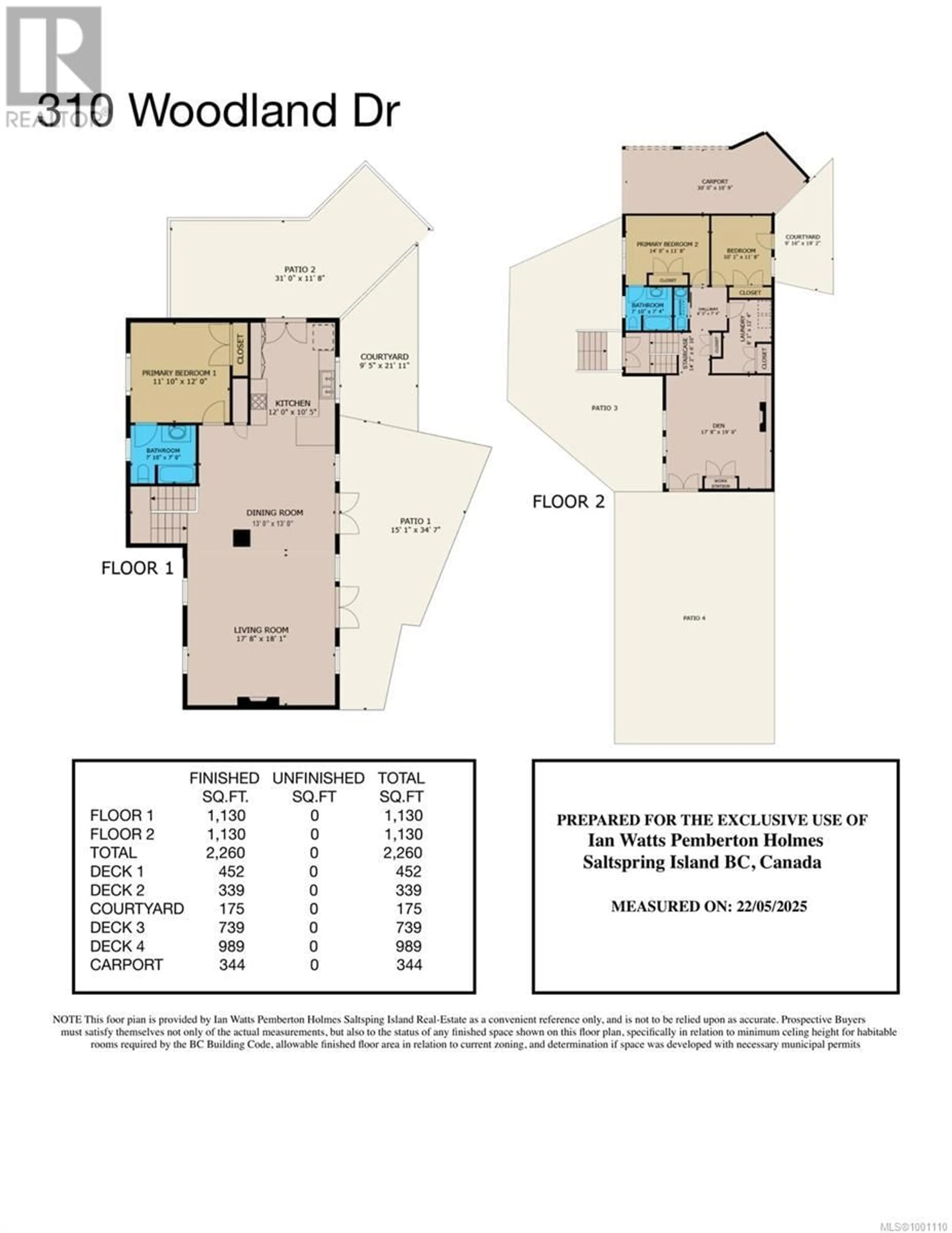 Floor plan for 310 WOODLAND DRIVE, Salt Spring British Columbia V8K1J6
