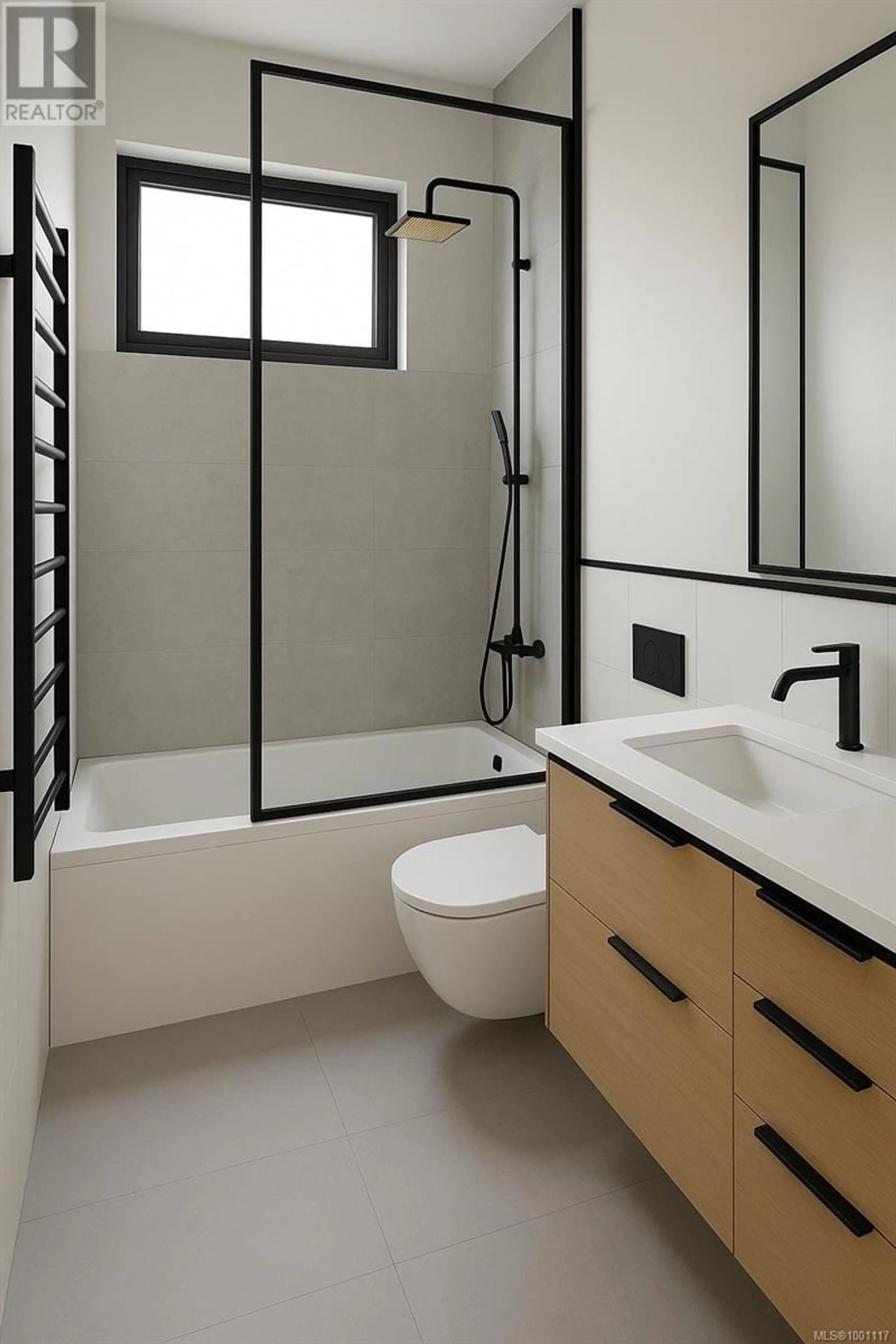 Contemporary bathroom, ceramic/tile floor for 3 - 621 BROADWAY STREET, Saanich British Columbia V8Z2G5
