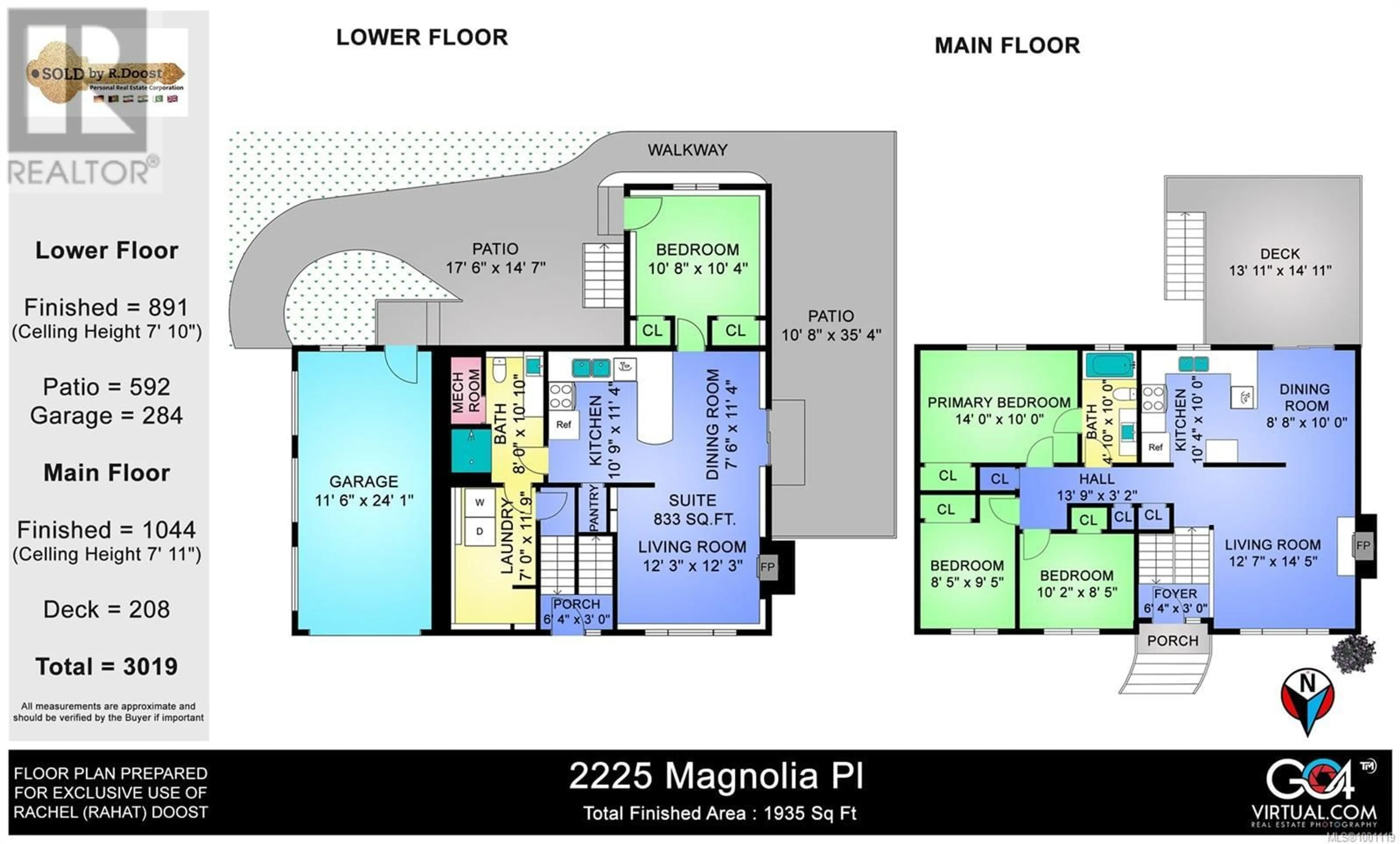 Floor plan for 2225 MAGNOLIA PLACE, Sidney British Columbia V8L4C9