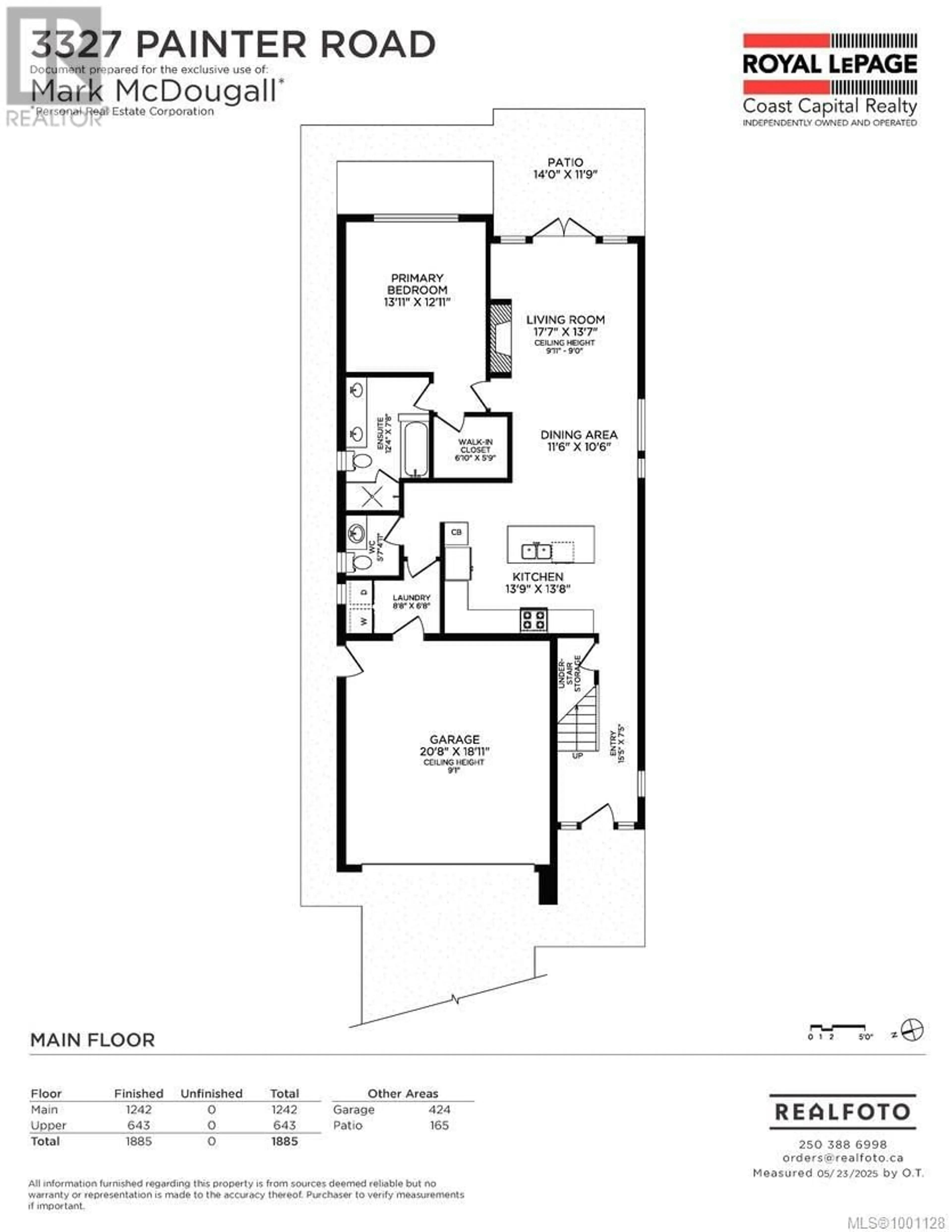 Floor plan for 3327 PAINTER ROAD, Colwood British Columbia V9C2H7