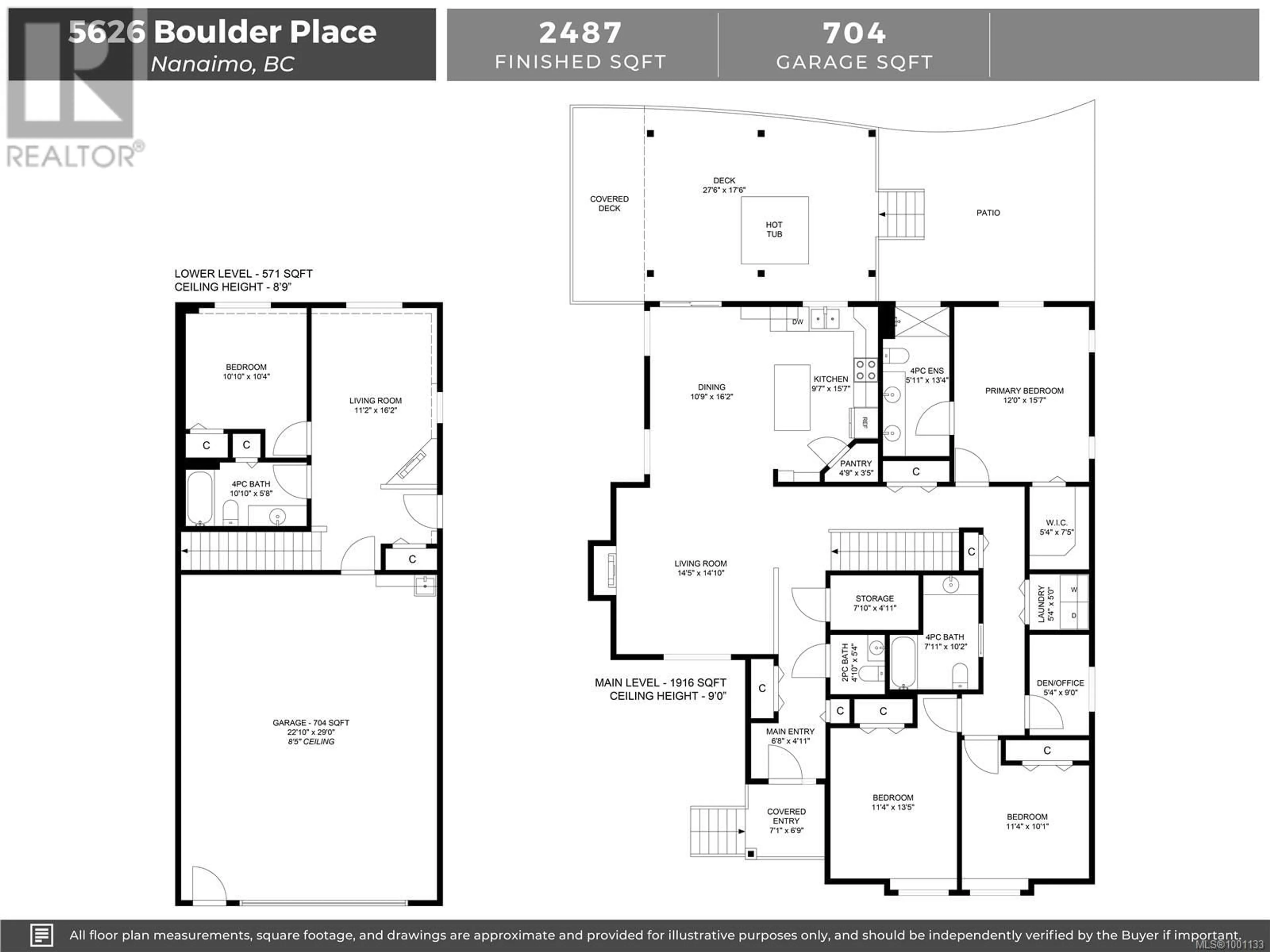Floor plan for 5626 BOULDER PLACE, Nanaimo British Columbia V9T6P4