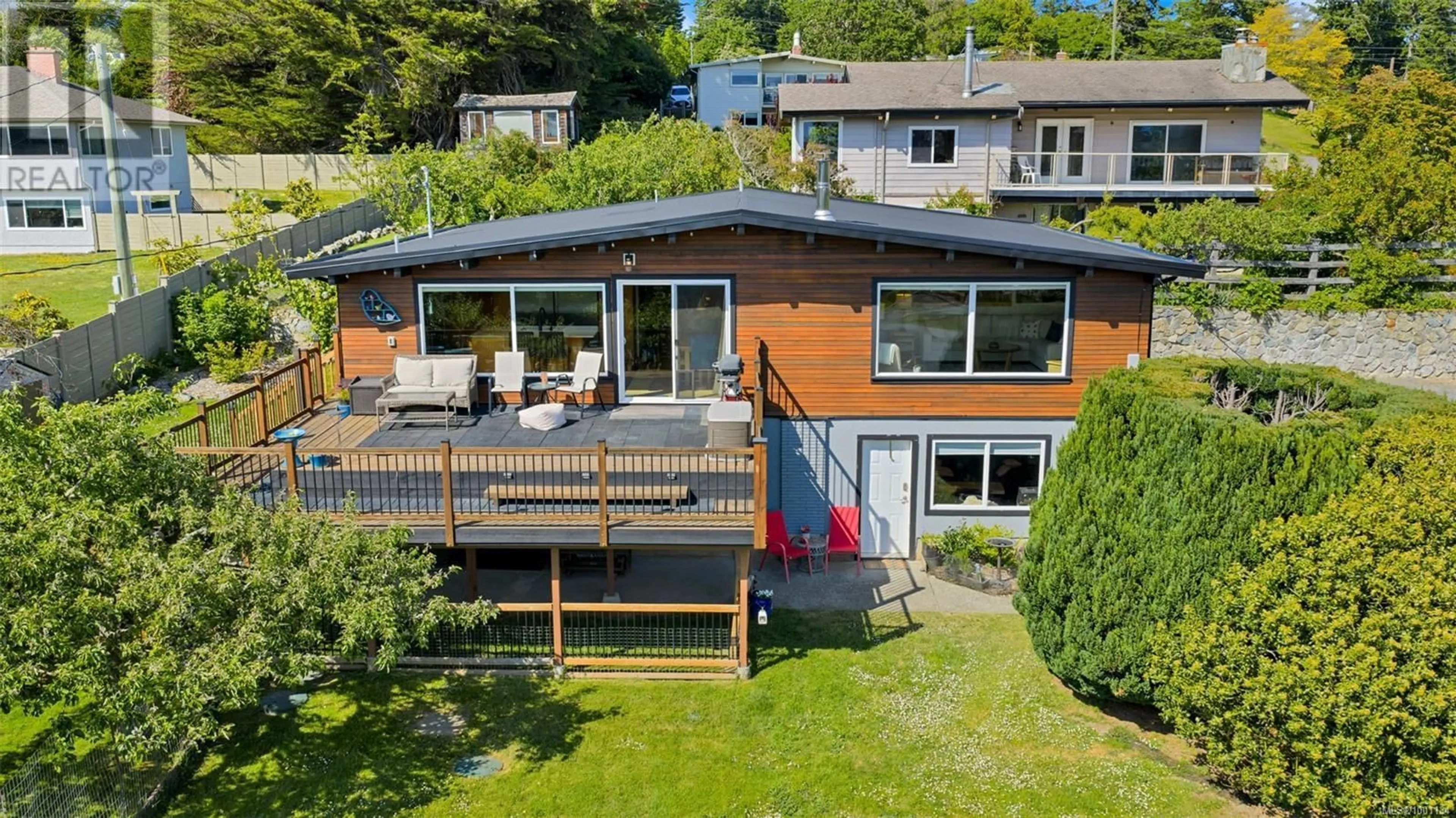 A pic from outside/outdoor area/front of a property/back of a property/a pic from drone, unknown for 3934 OLYMPIC VIEW DRIVE, Metchosin British Columbia V9C4B1