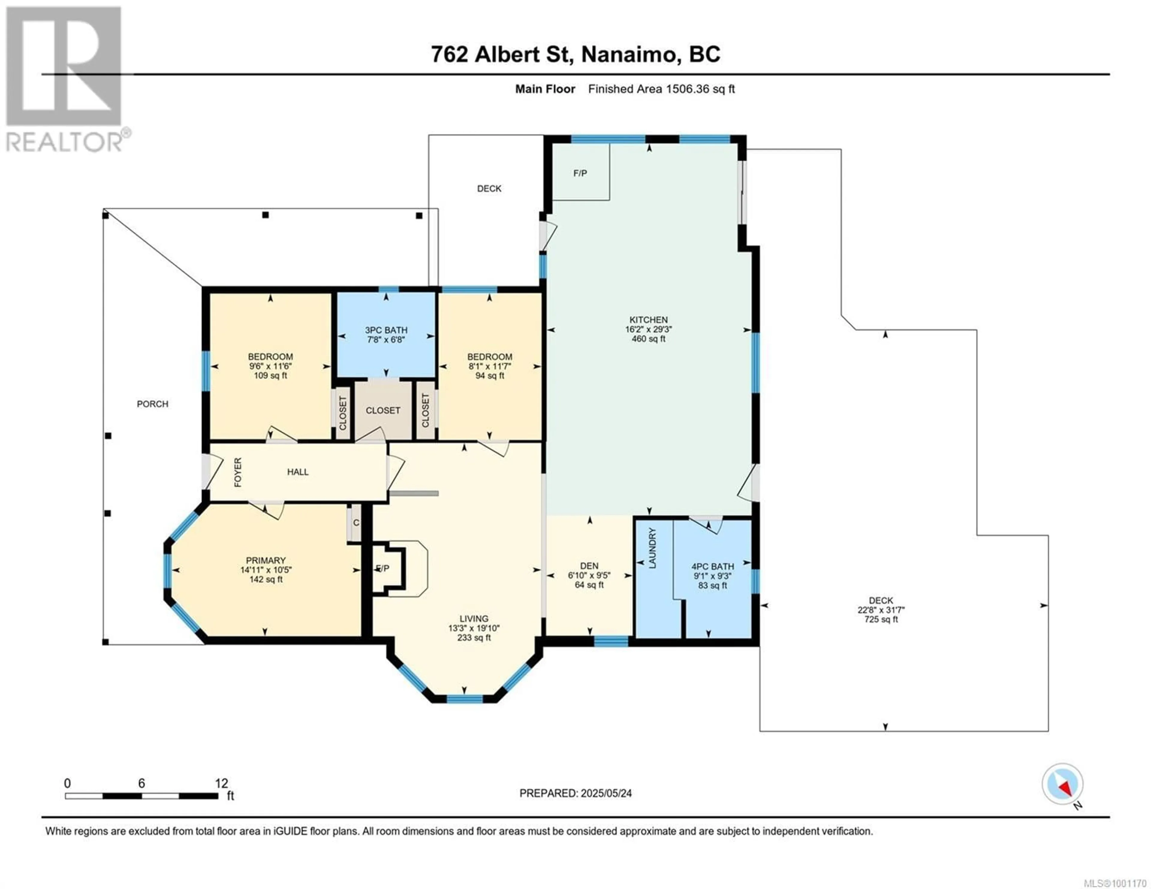 Floor plan for 762 ALBERT STREET, Nanaimo British Columbia V9R2W5