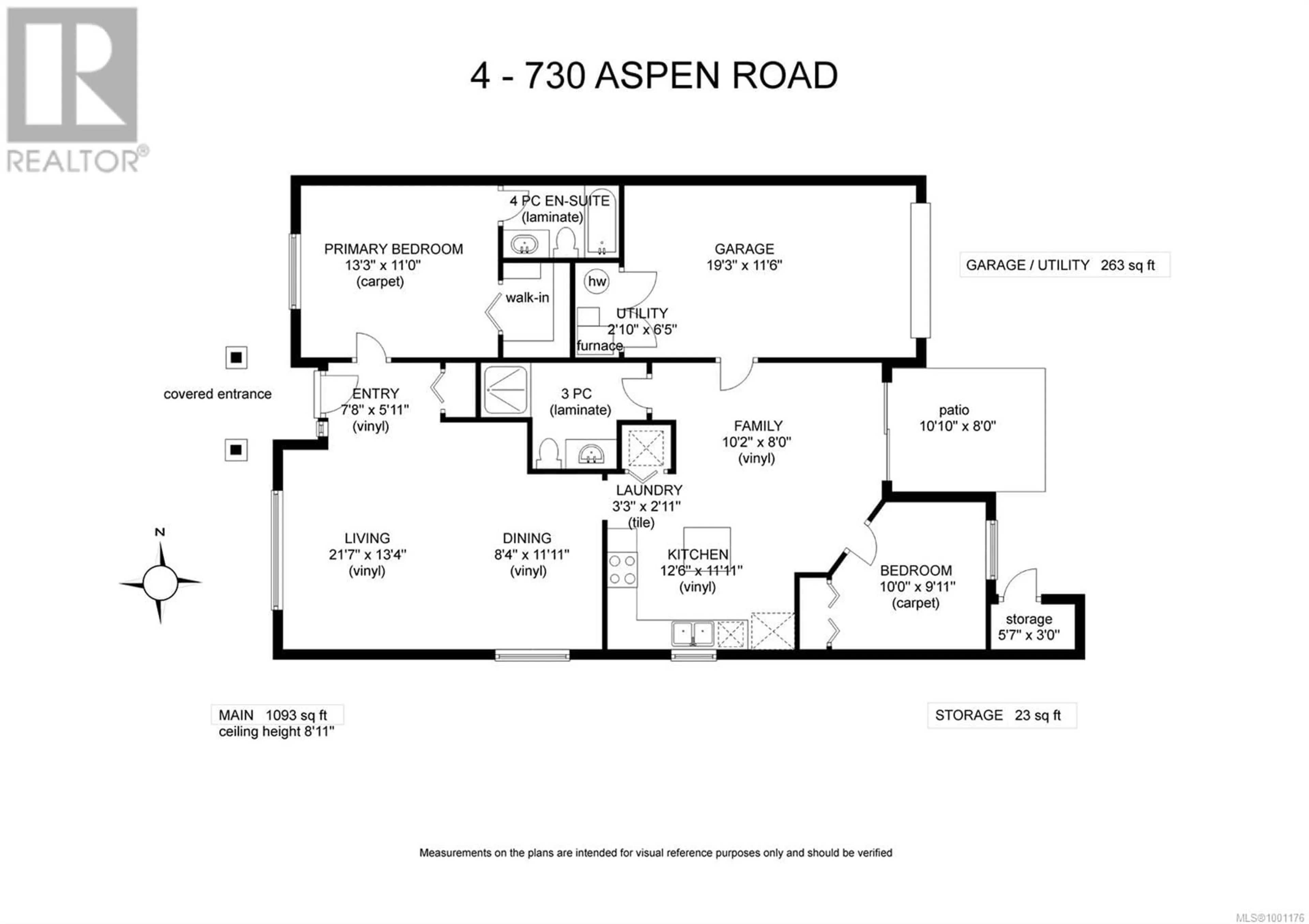 Floor plan for 4 - 730 ASPEN ROAD, Comox British Columbia V9M0A4
