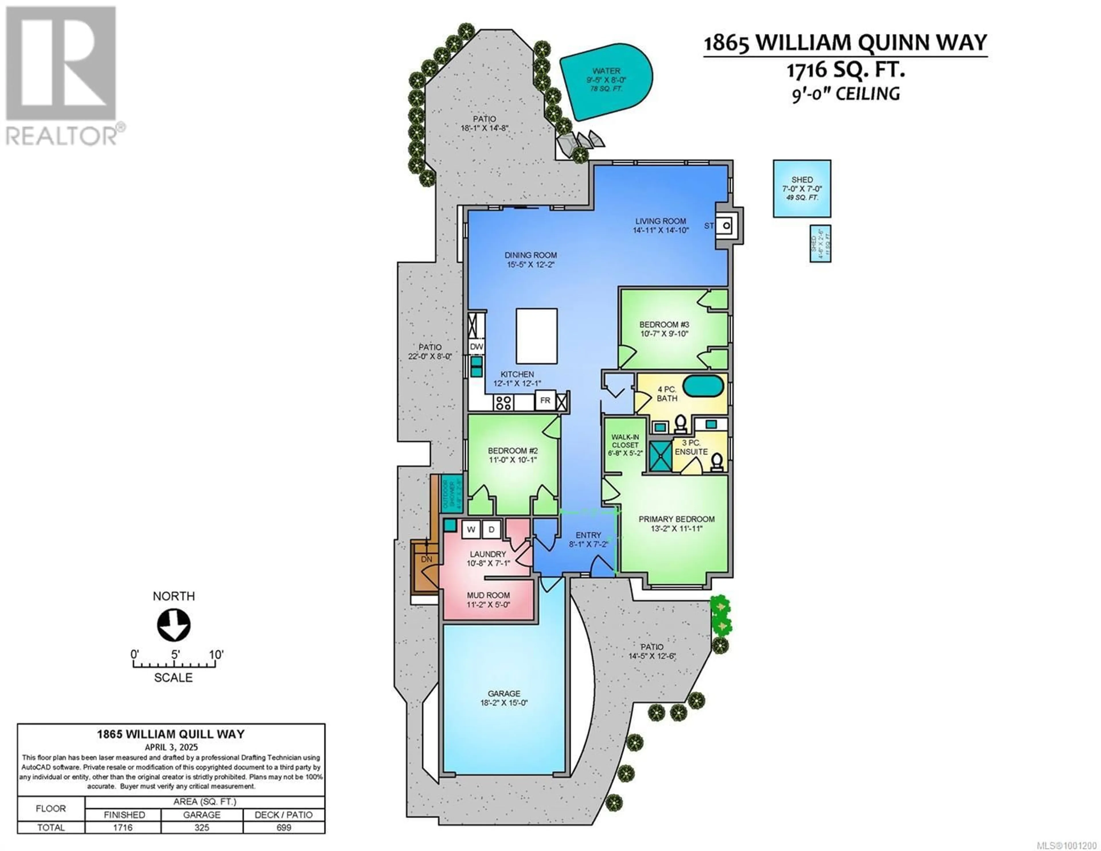 Floor plan for 1865 WILLIAM QUINN WAY, Nanaimo British Columbia V9X0B1