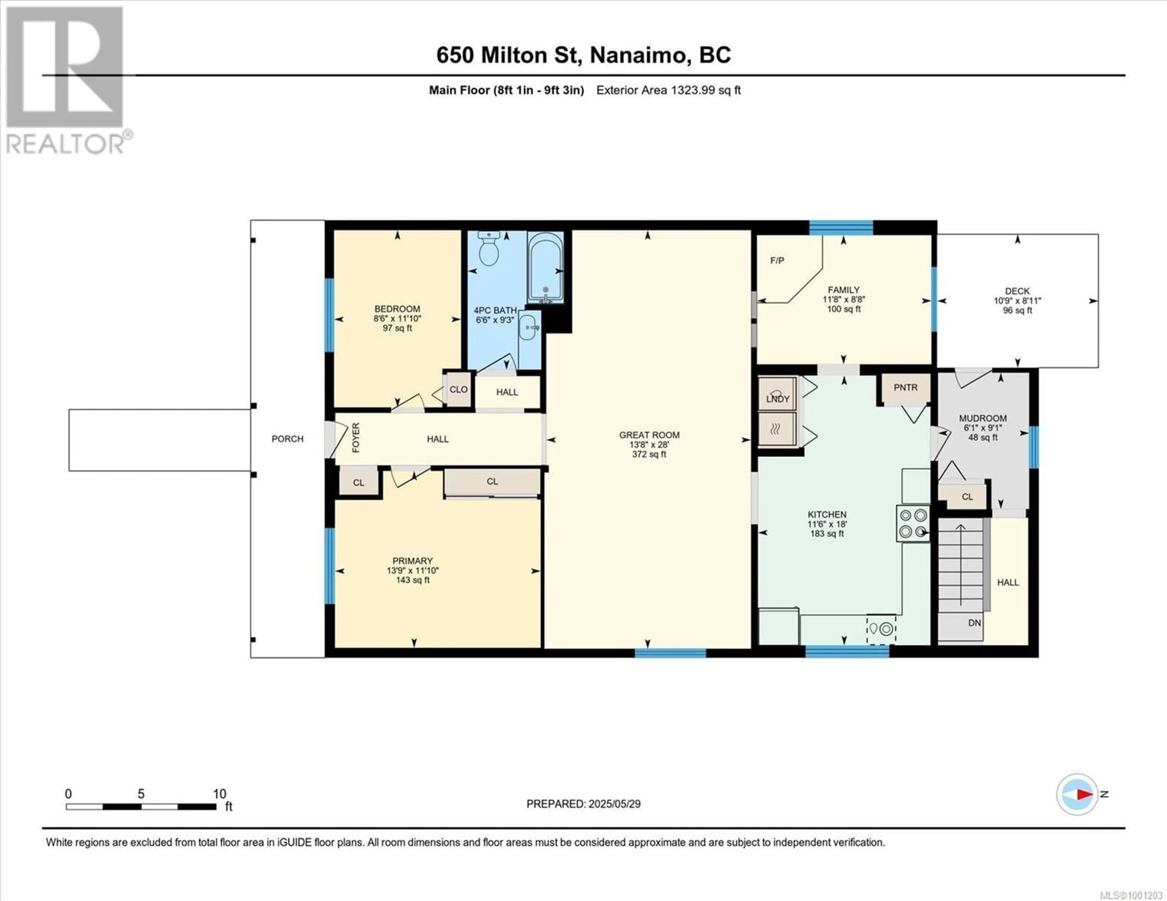 Floor plan for 650 MILTON STREET, Nanaimo British Columbia V9R2L5