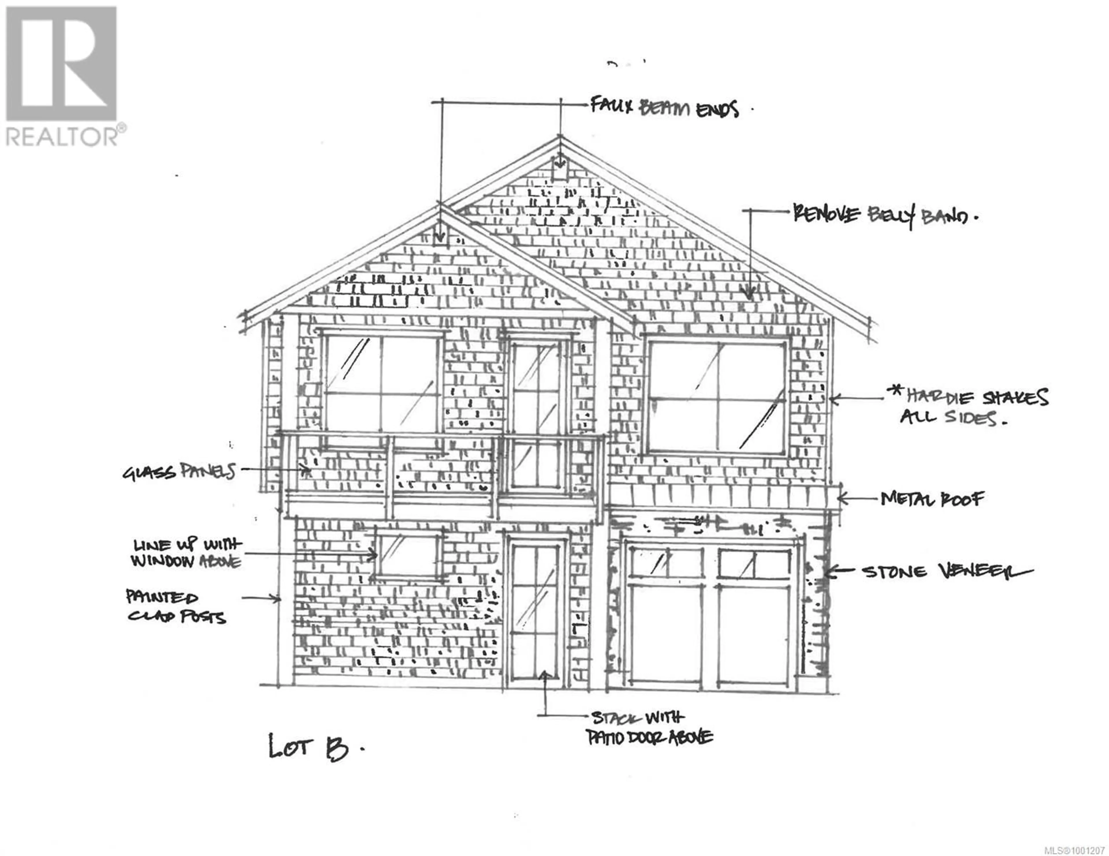 Floor plan for Lot B - 1646 KENMORE ROAD, Saanich British Columbia V8N2E5