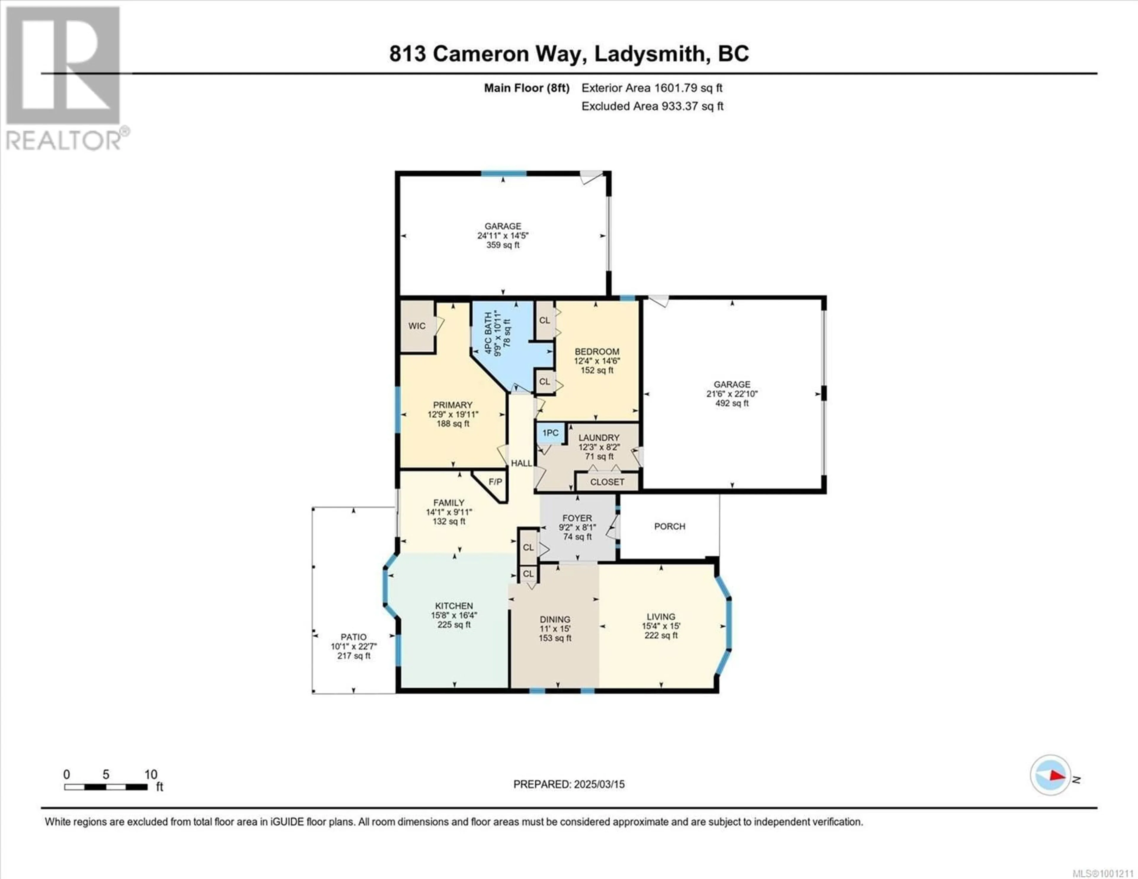 Floor plan for 813 CAMERON WAY, Ladysmith British Columbia V9G1N3