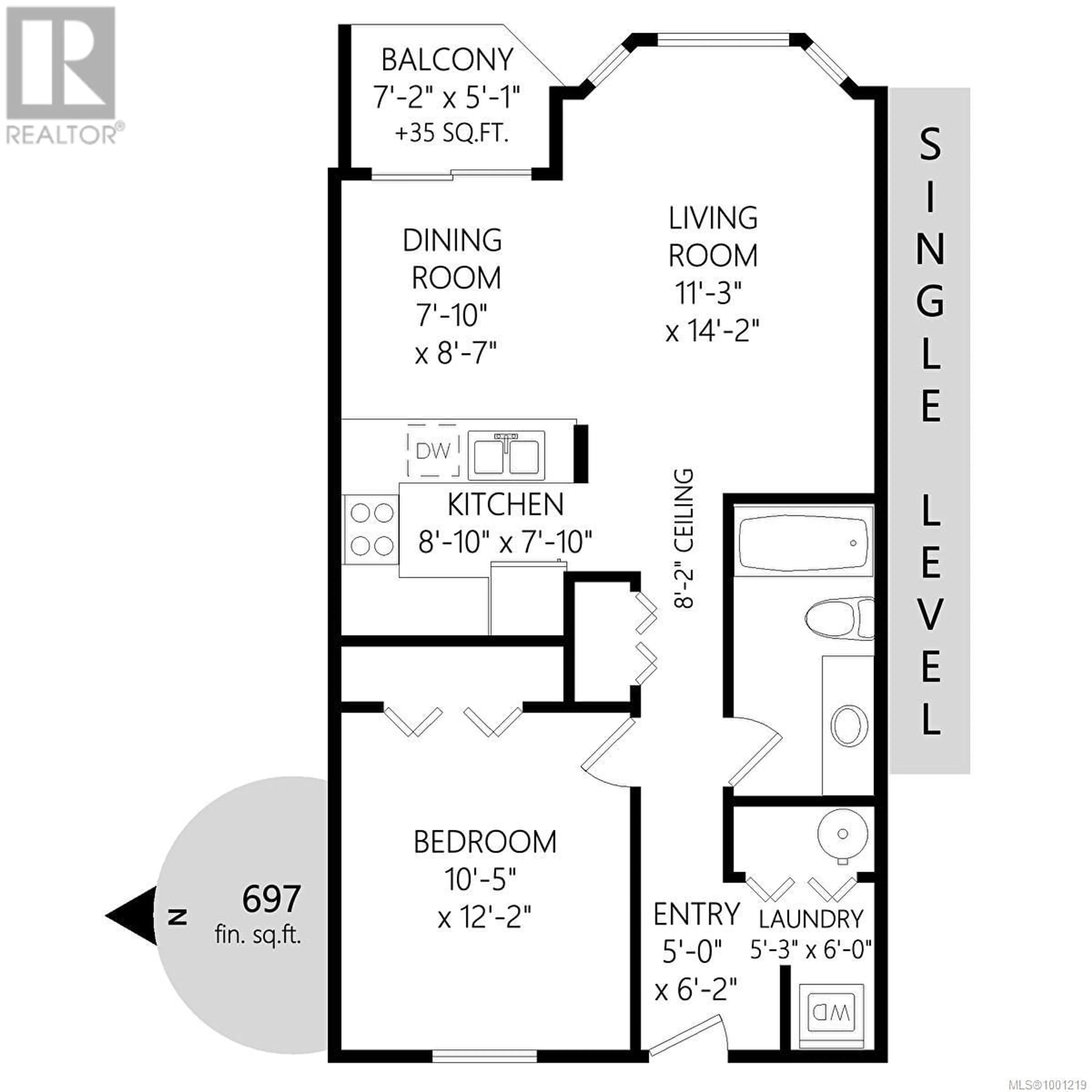 Floor plan for 306 - 9916 DANIEL STREET, Chemainus British Columbia V0R1K1