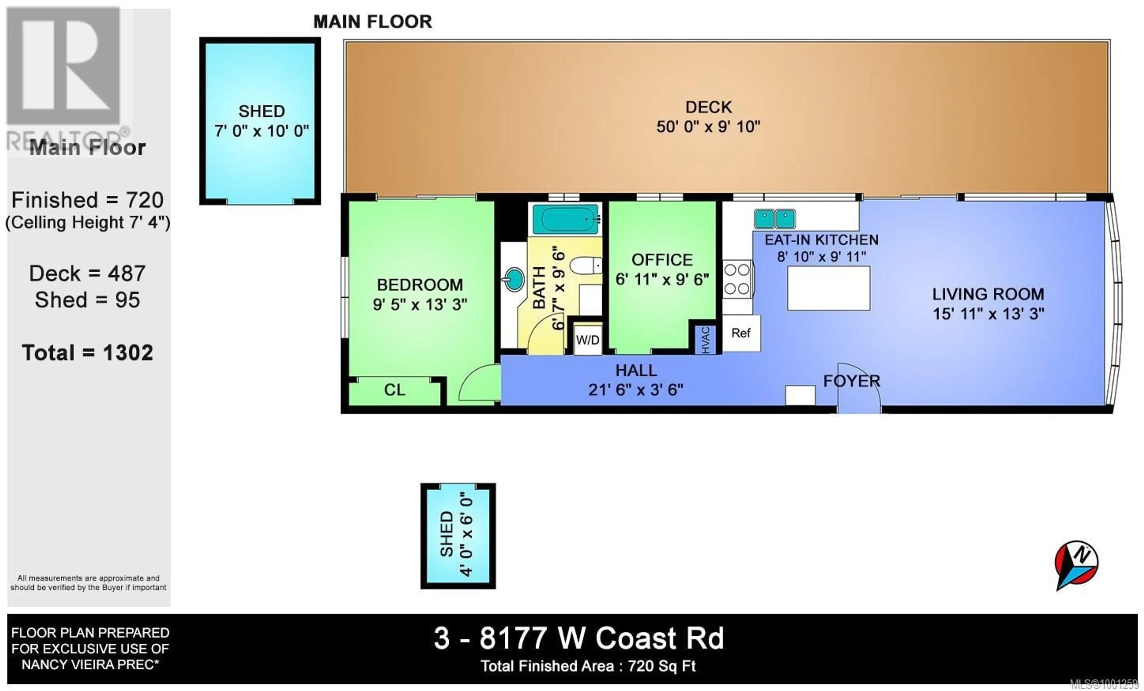 Floor plan for 3 - 8177 WEST COAST ROAD, Sooke British Columbia V9Z1E2