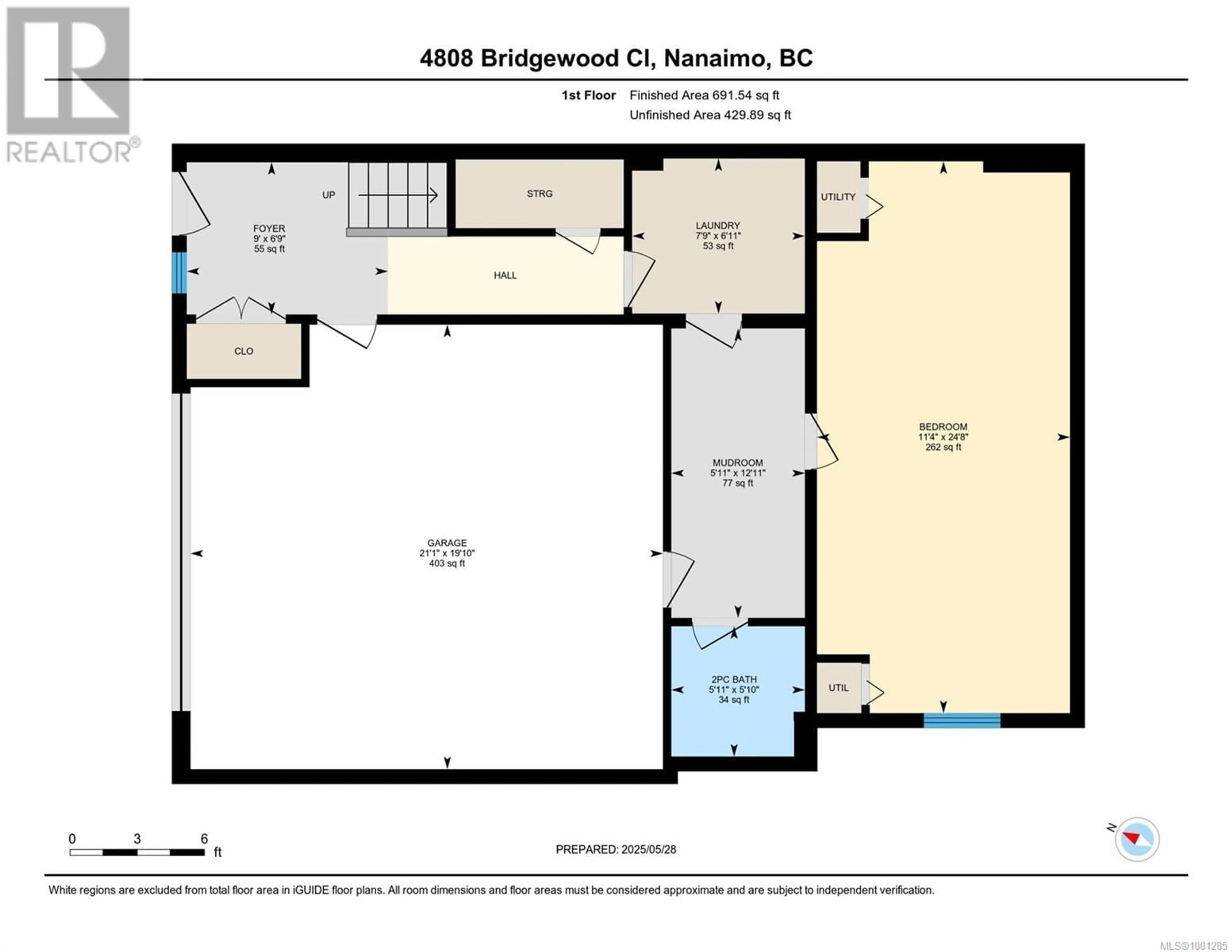 Floor plan for 4808 BRIDGEWOOD CLOSE, Nanaimo British Columbia V9V0A1