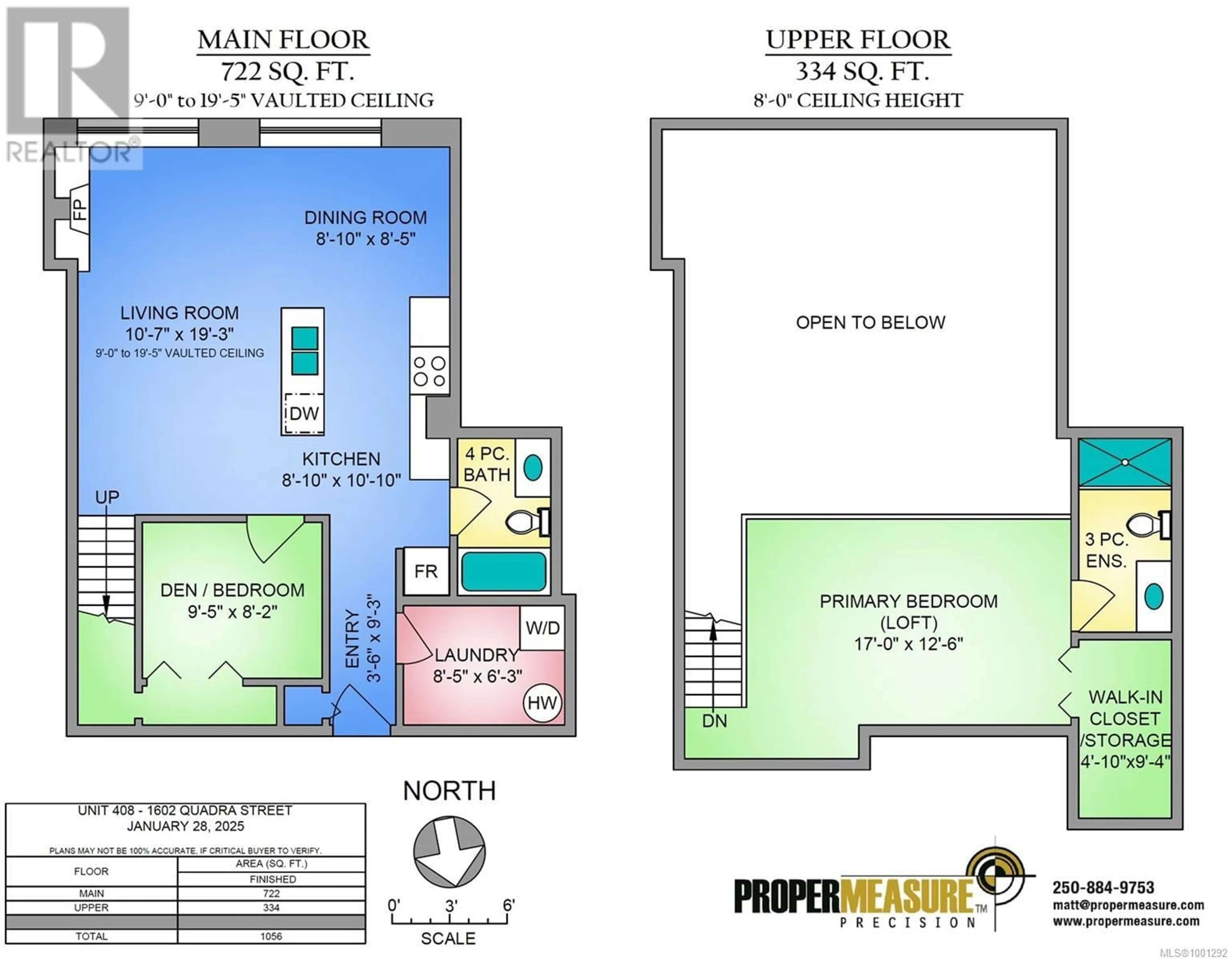 Floor plan for 408 - 1602 QUADRA STREET, Victoria British Columbia V8W2L4