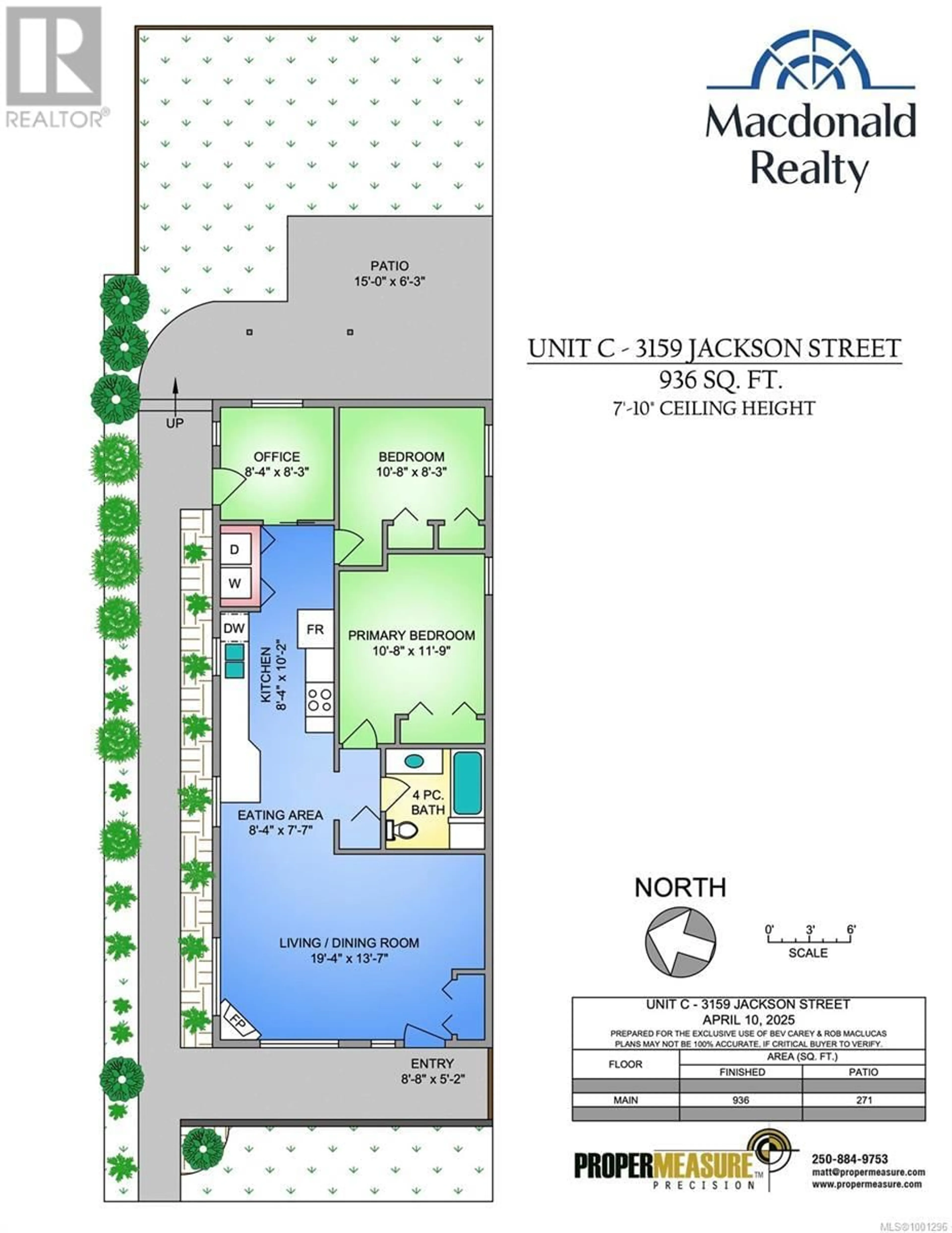Floor plan for C - 3159 JACKSON STREET, Victoria British Columbia V8X1E2