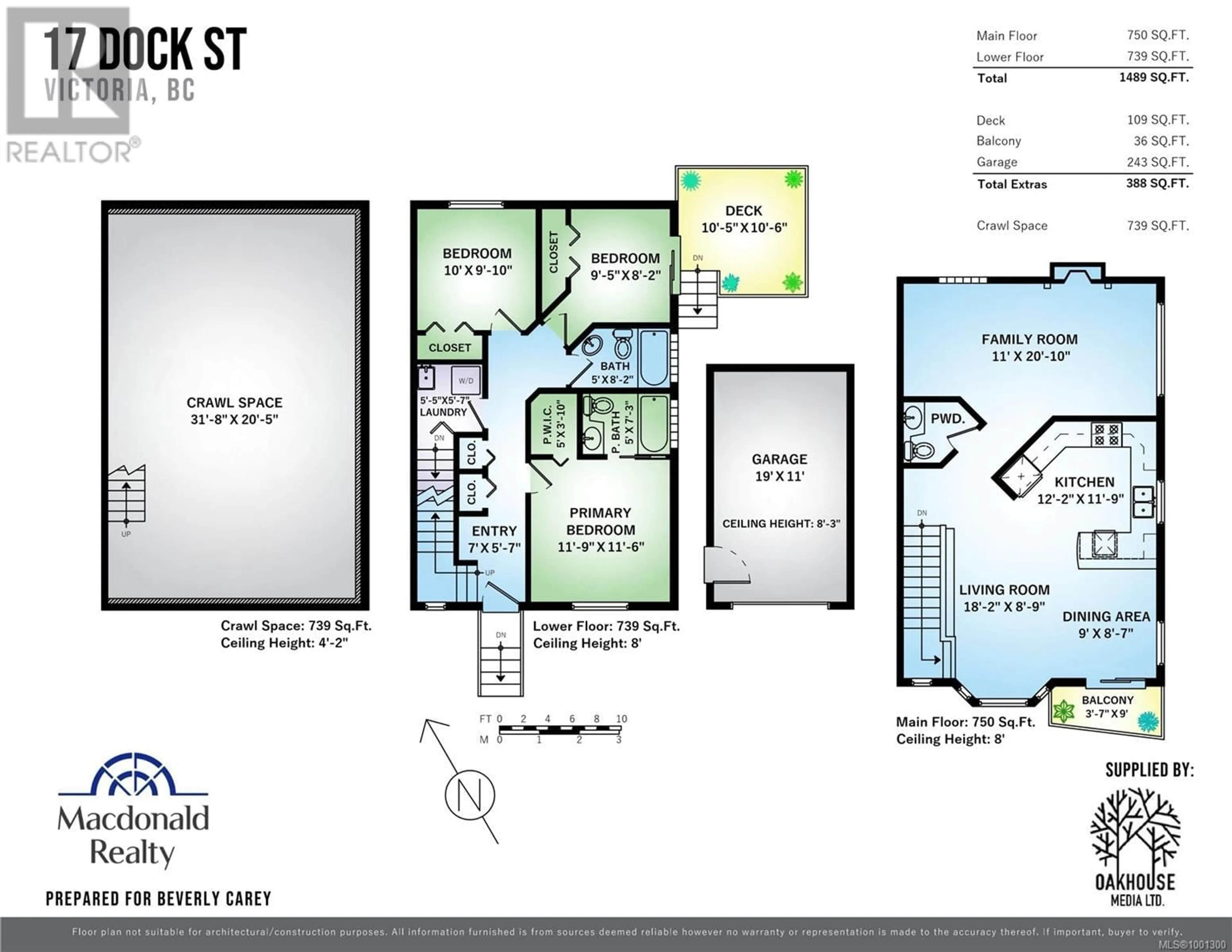 Floor plan for 17 DOCK STREET, Victoria British Columbia V8V1Z9