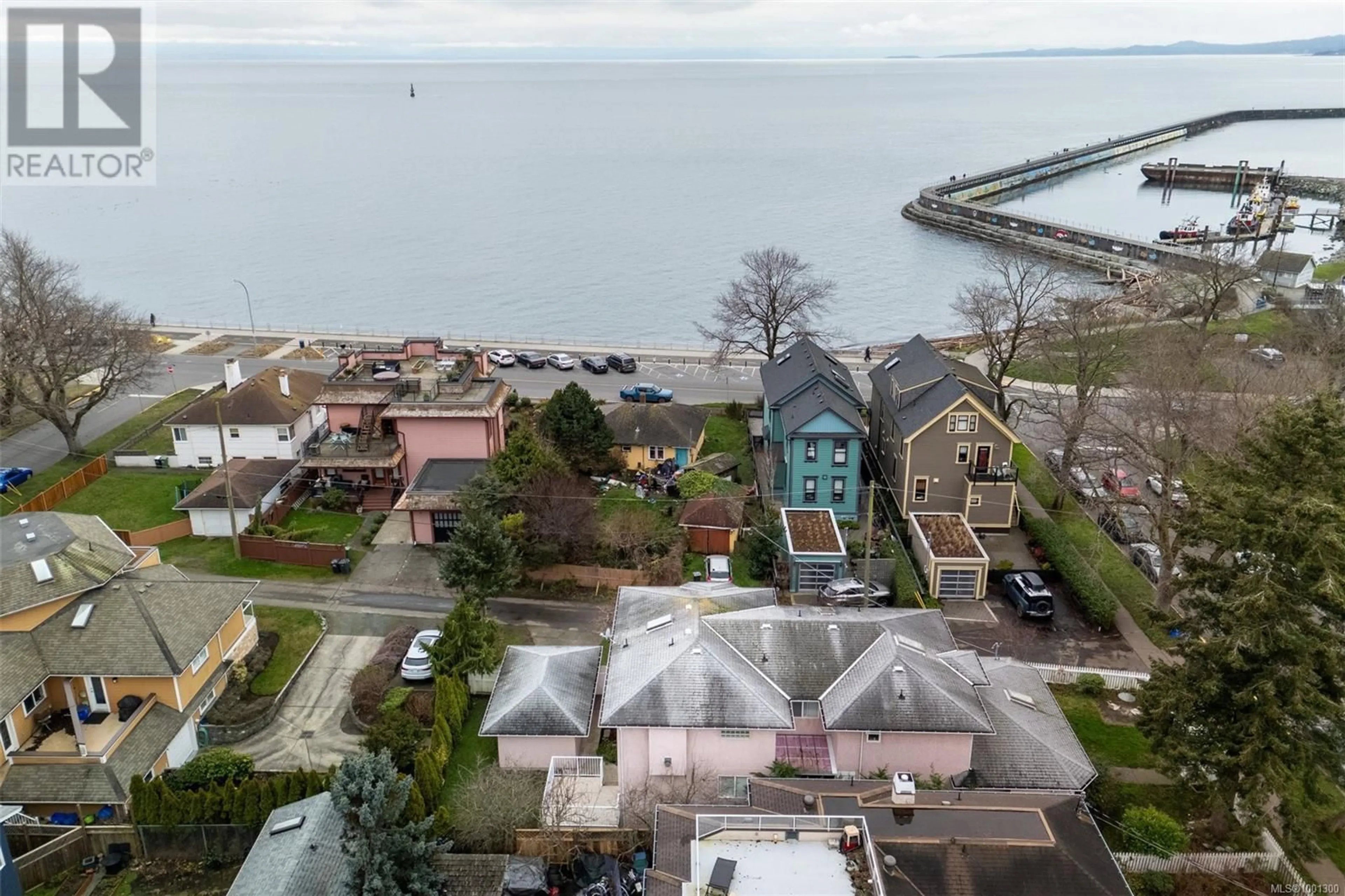 A pic from outside/outdoor area/front of a property/back of a property/a pic from drone, water/lake/river/ocean view for 17 DOCK STREET, Victoria British Columbia V8V1Z9