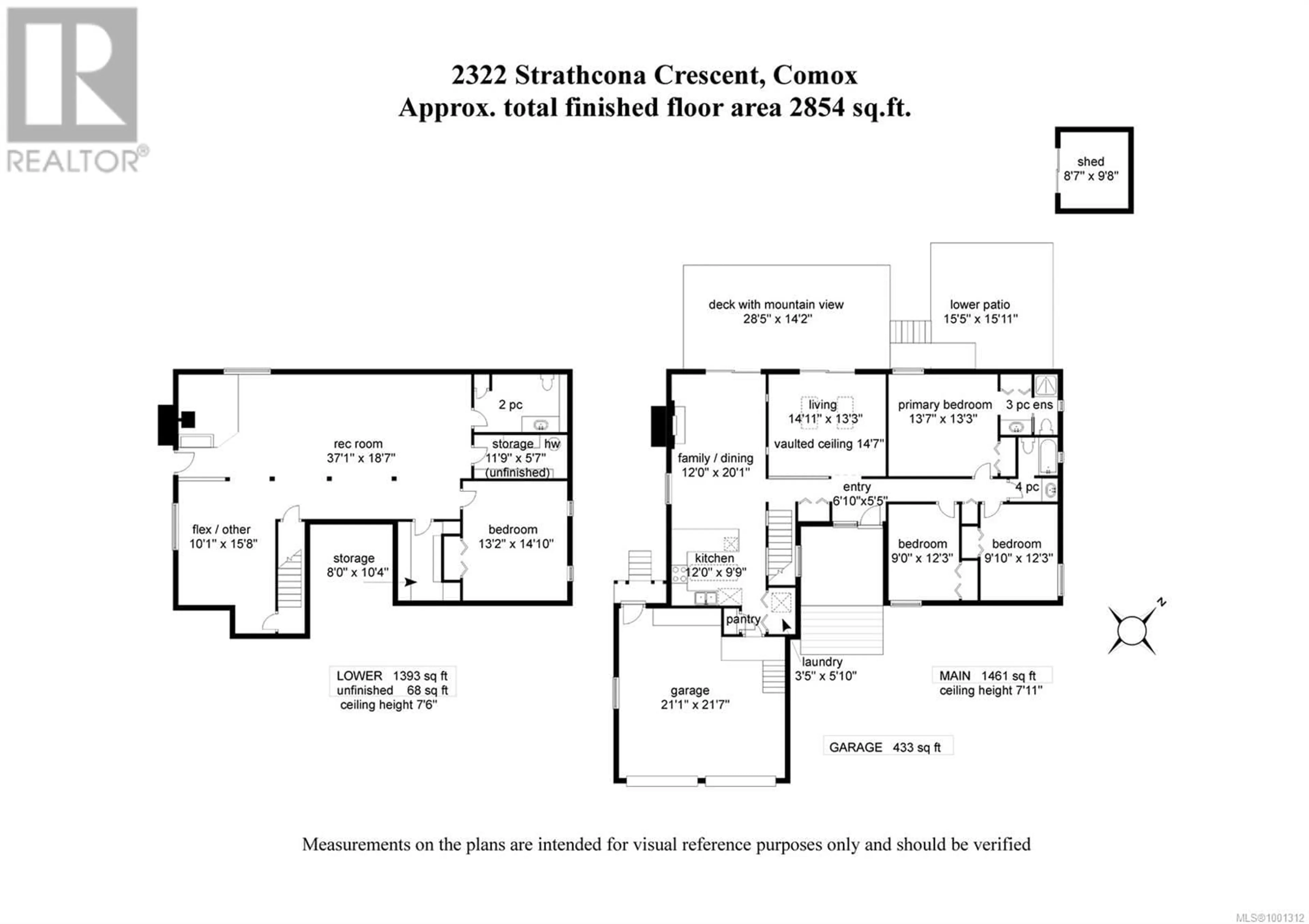 Floor plan for 2322 STRATHCONA CRESCENT, Comox British Columbia V9M1K3
